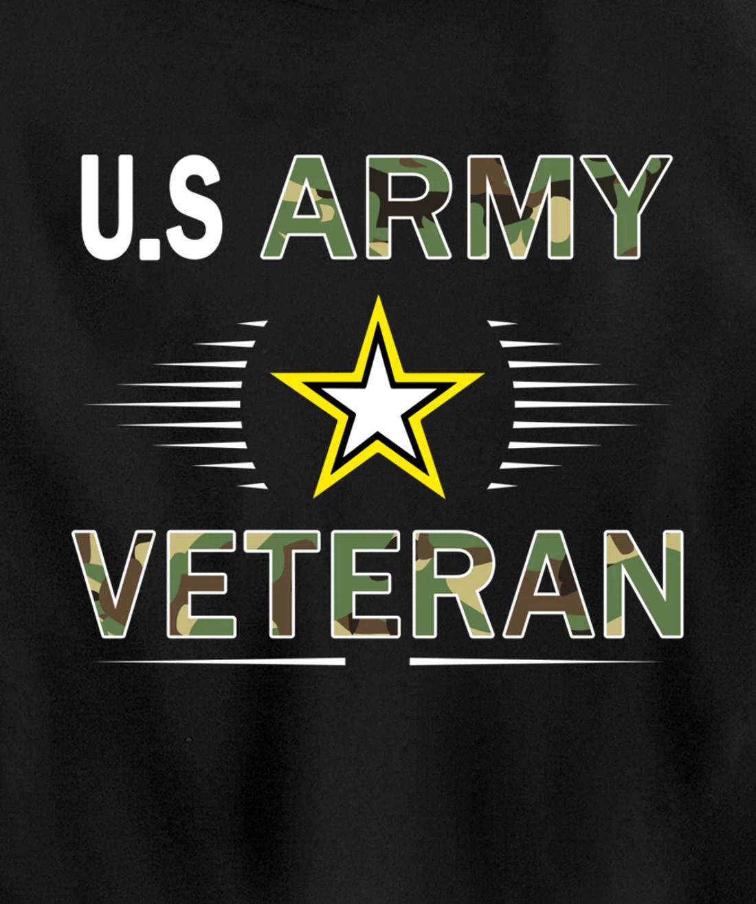 US Army Veteran Hoodie Funny Veterans Day Cool Gift Pullover Hoodie