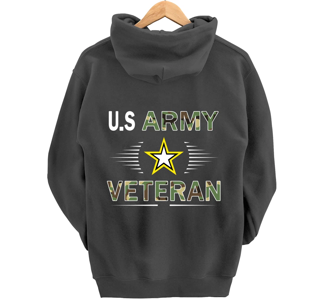 US Army Veteran Hoodie Funny Veterans Day Cool Gift Pullover Hoodie