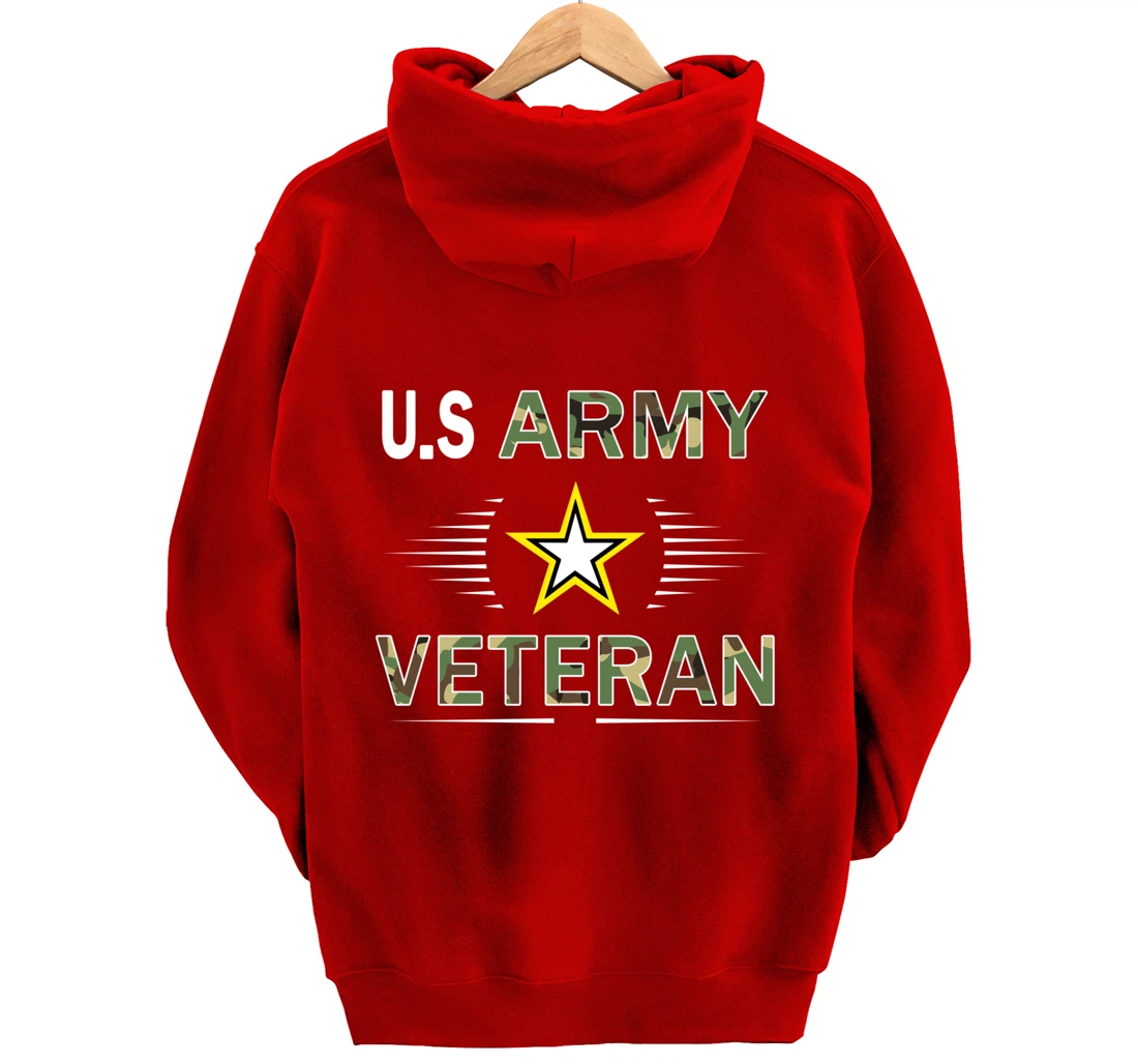 US Army Veteran Hoodie Funny Veterans Day Cool Gift Pullover Hoodie