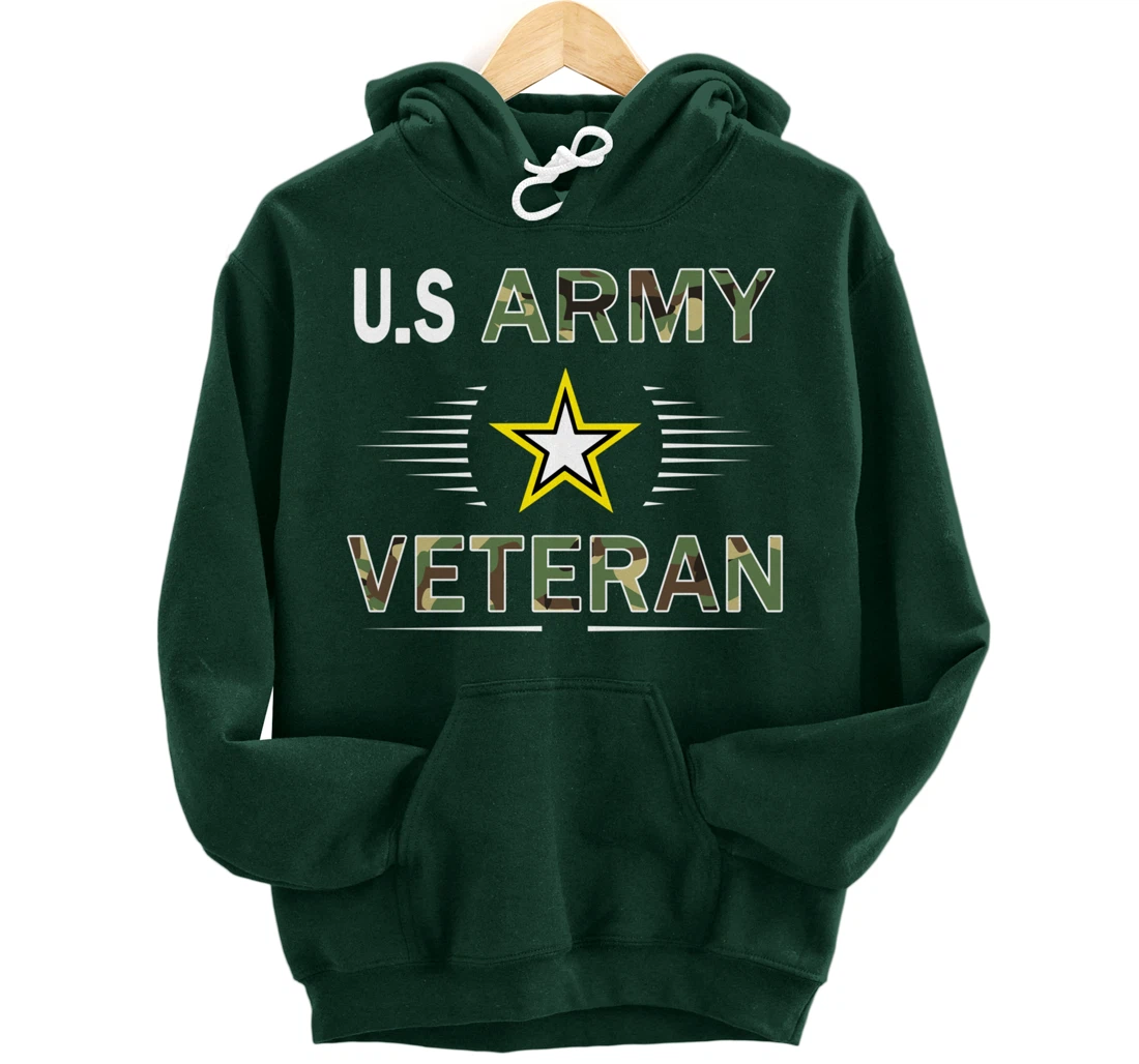 US Army Veteran Hoodie Funny Veterans Day Cool Gift Pullover Hoodie