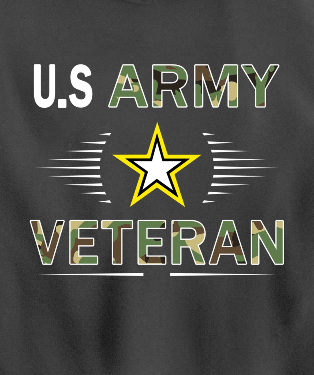 US Army Veteran Hoodie Funny Veterans Day Cool Gift Pullover Hoodie