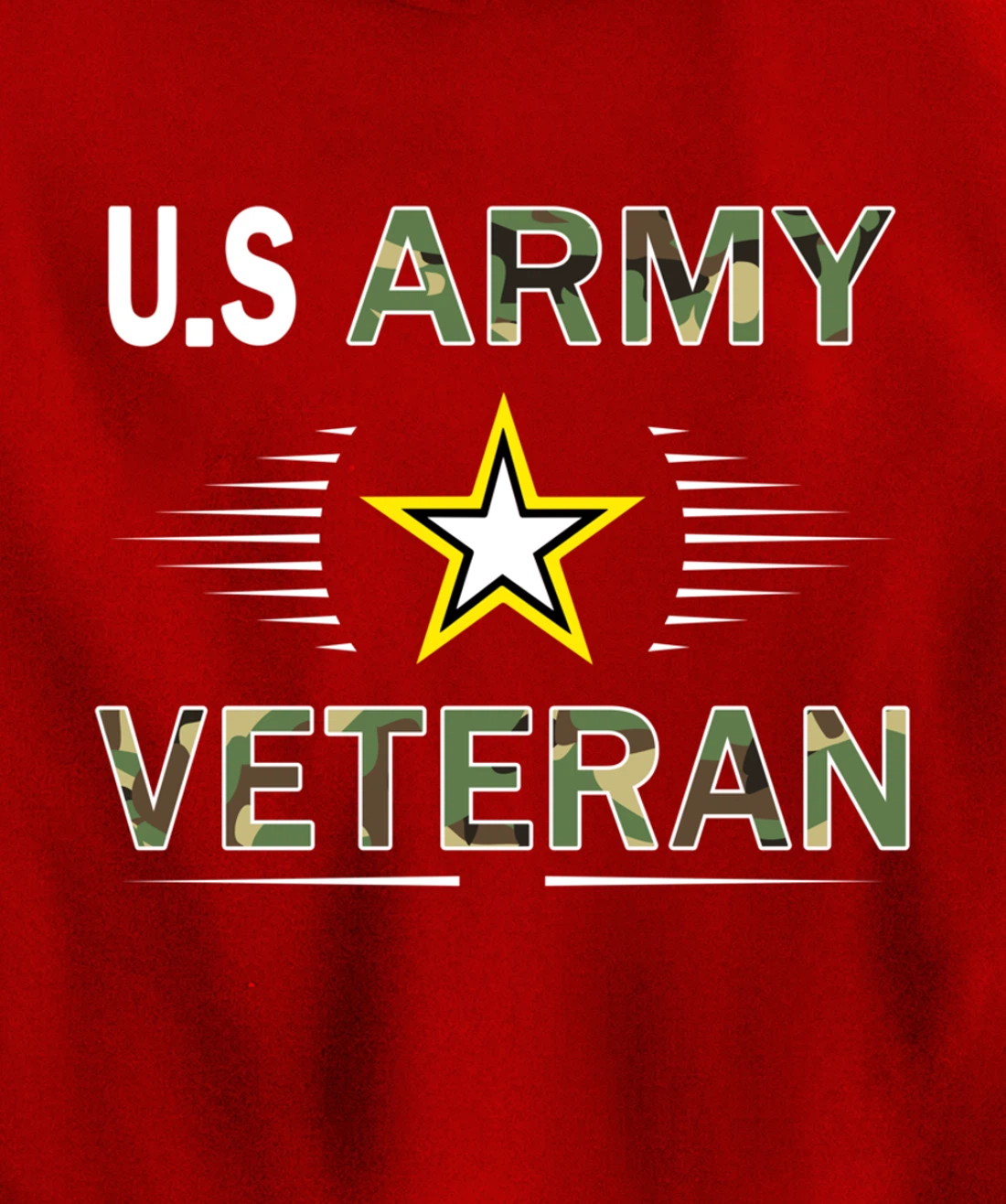 US Army Veteran Hoodie Funny Veterans Day Cool Gift Pullover Hoodie