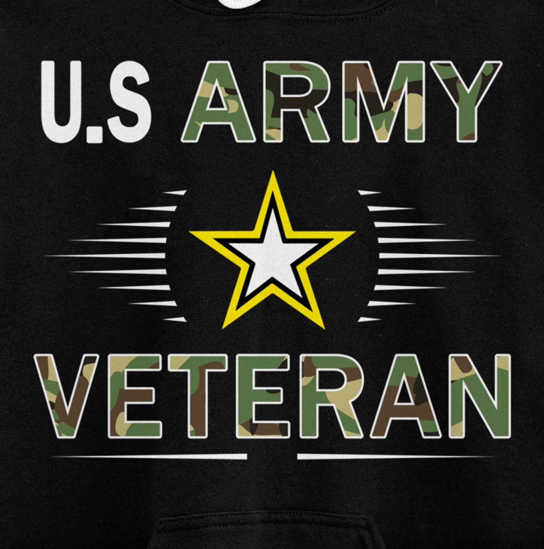US Army Veteran Hoodie Funny Veterans Day Cool Gift Pullover Hoodie