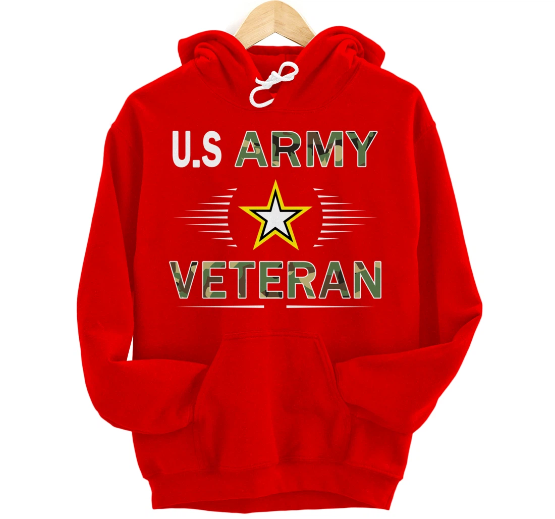 US Army Veteran Hoodie Funny Veterans Day Cool Gift Pullover Hoodie