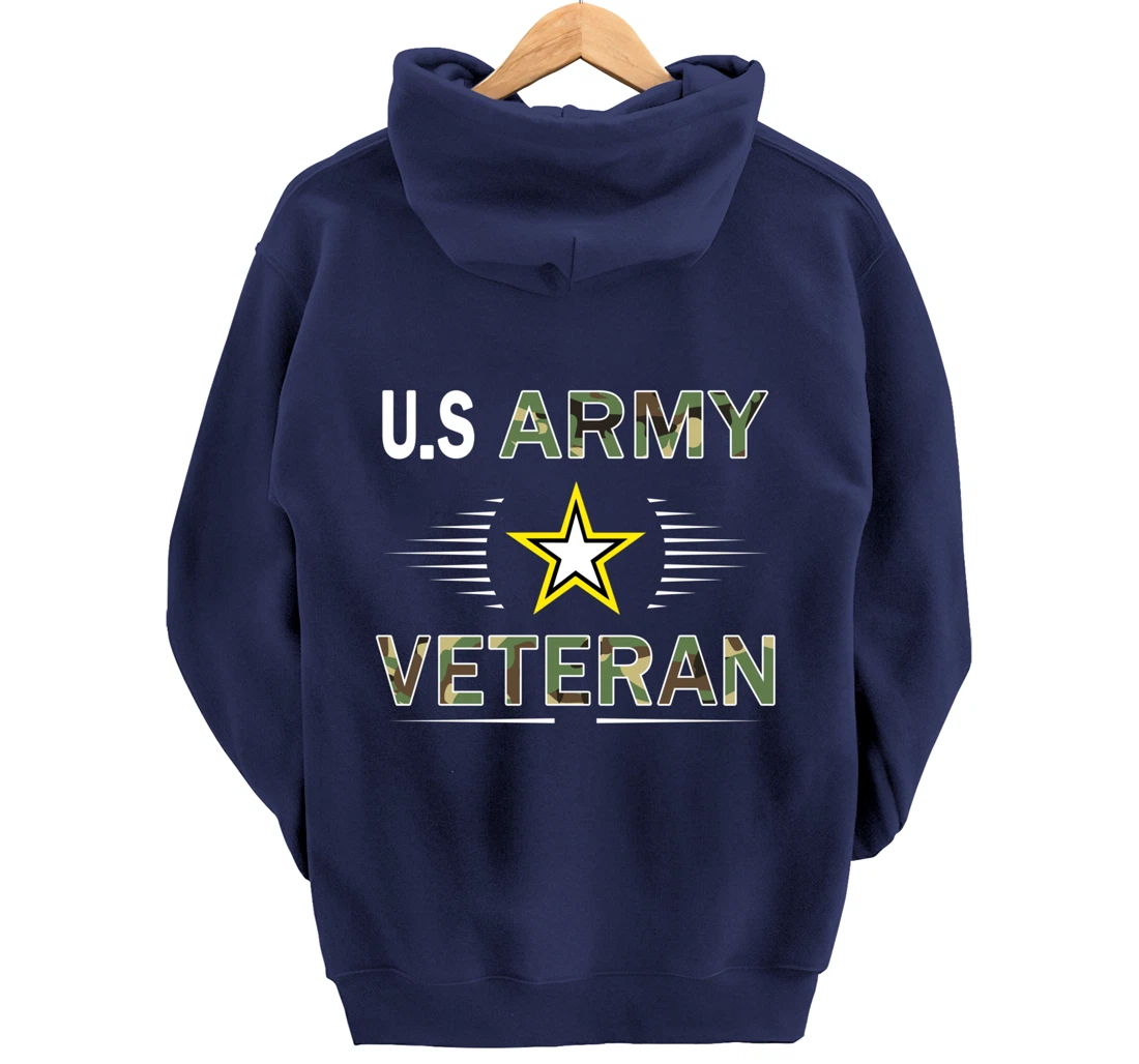 US Army Veteran Hoodie Funny Veterans Day Cool Gift Pullover Hoodie