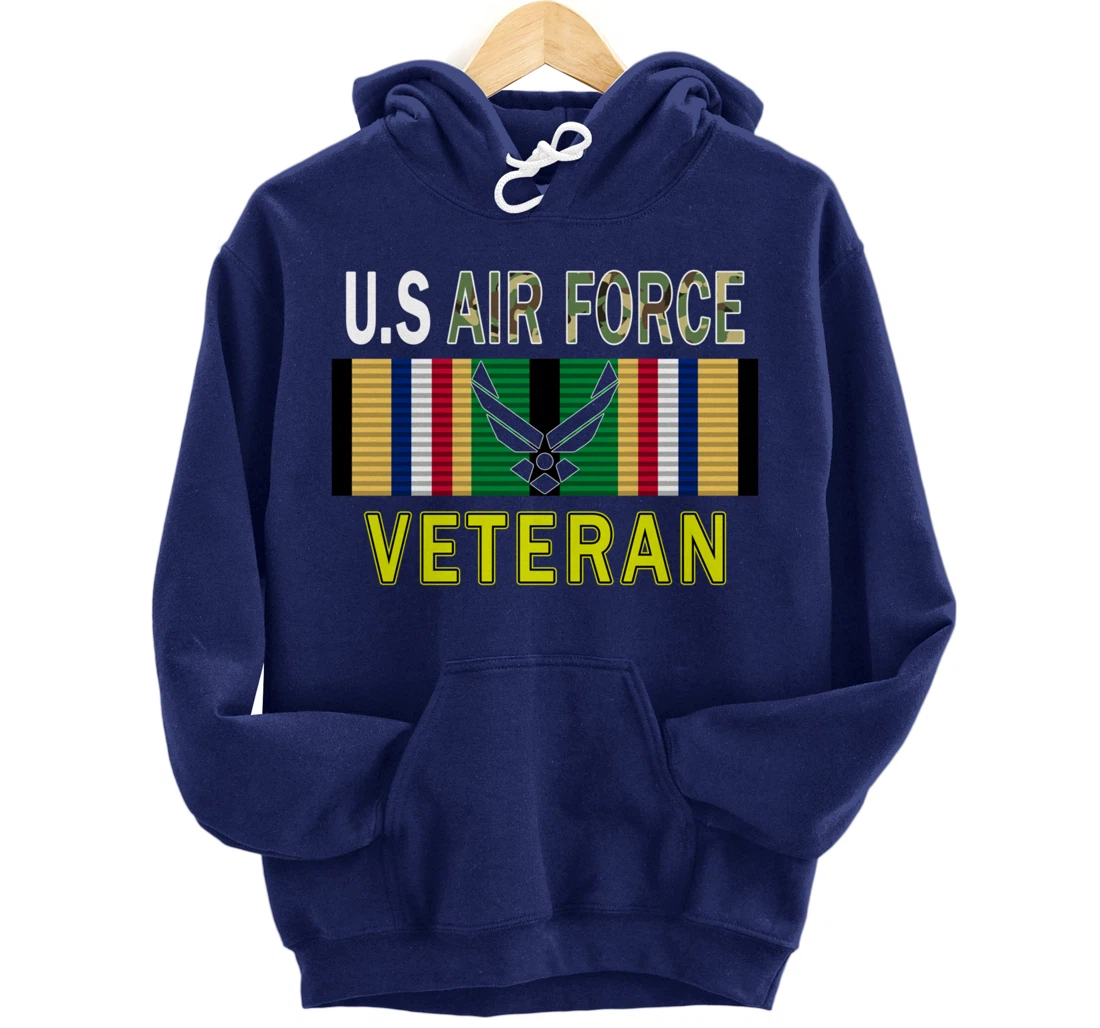 Air Force US Veterans Day Gift Shirt-US Air Force Veteran Pullover Hoodie
