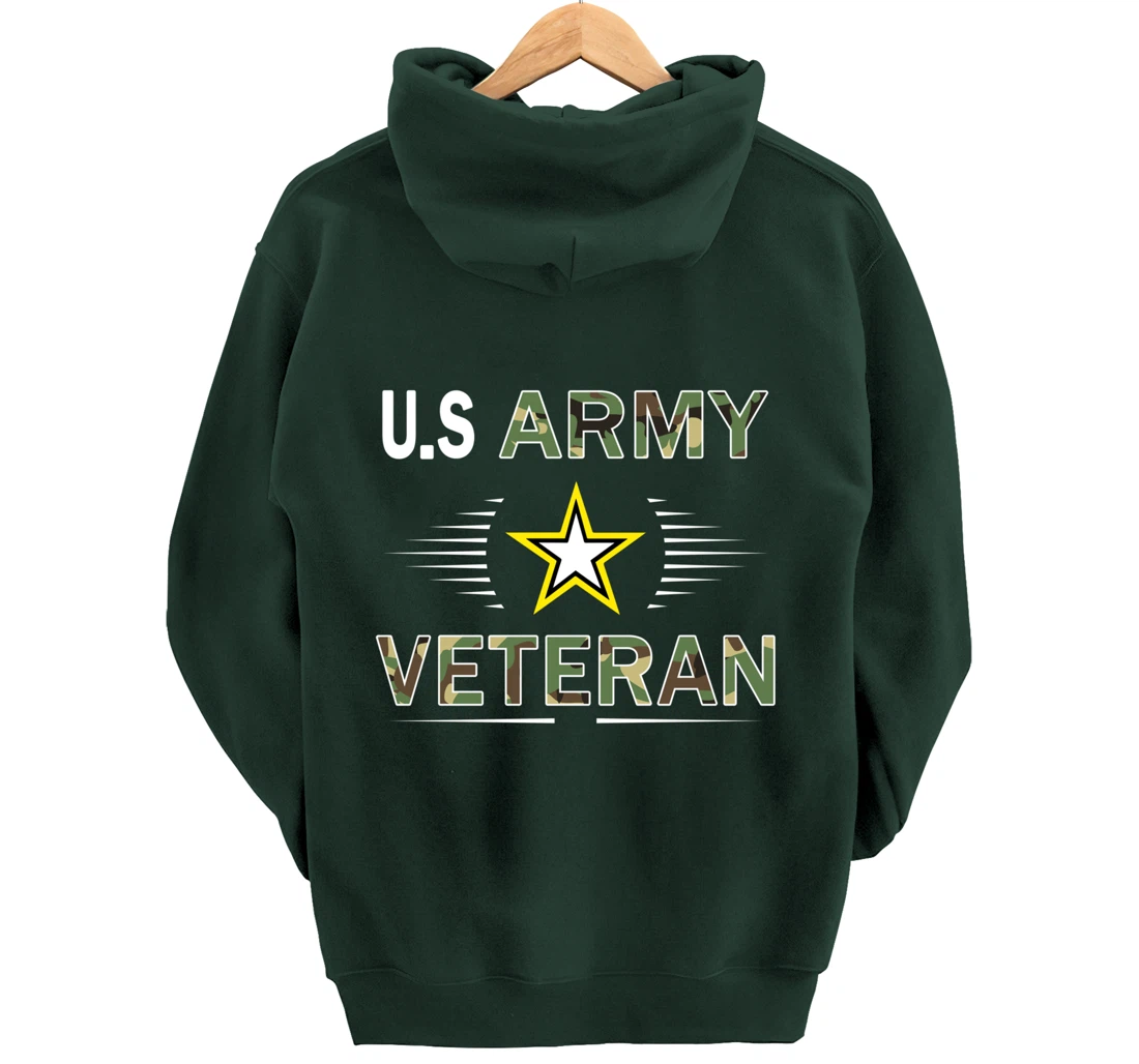 US Army Veteran Hoodie Funny Veterans Day Cool Gift Pullover Hoodie