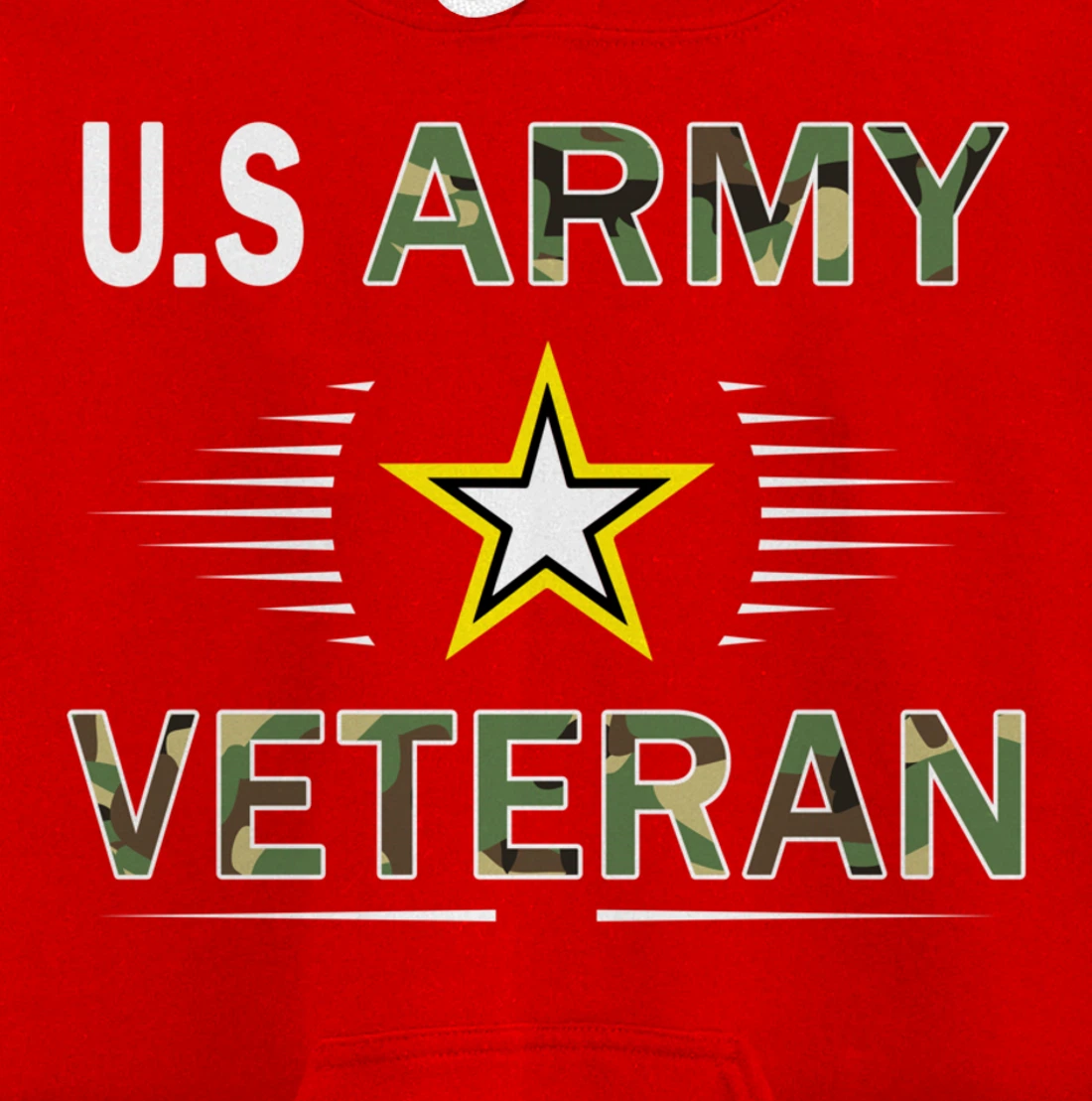 US Army Veteran Hoodie Funny Veterans Day Cool Gift Pullover Hoodie