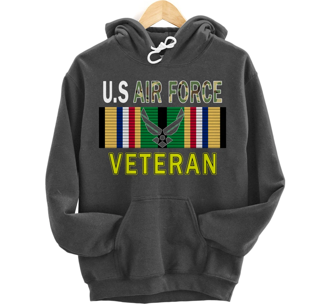 Air Force US Veterans Day Gift Shirt-US Air Force Veteran Pullover Hoodie