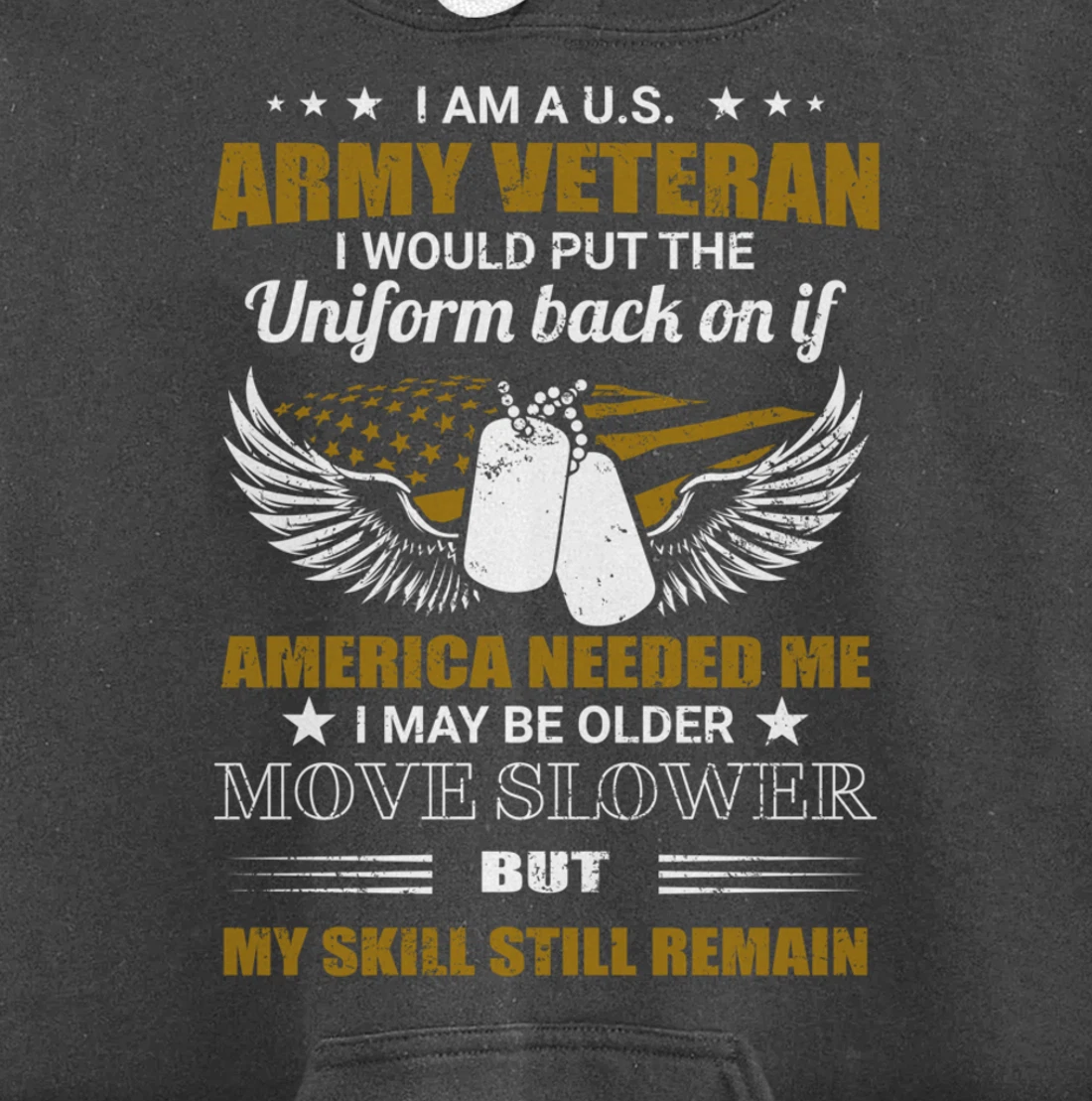 I Am A U.S. Army Veteran Put The Uniform Back On Pullover Hoodie