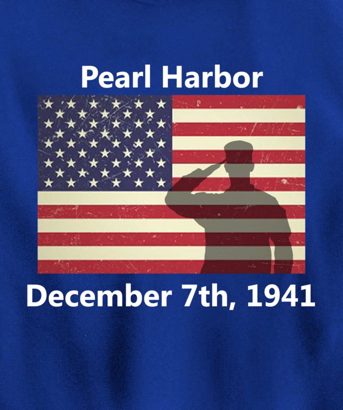 WW2 Pearl Harbor American USA Flag Remember Veteran Military Pullover Hoodie
