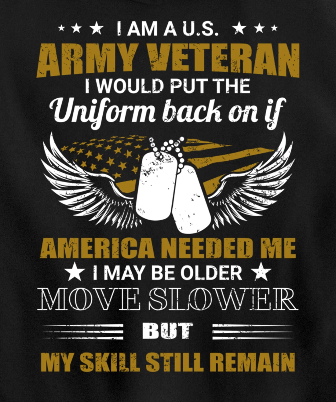 I Am A U.S. Army Veteran Put The Uniform Back On Pullover Hoodie