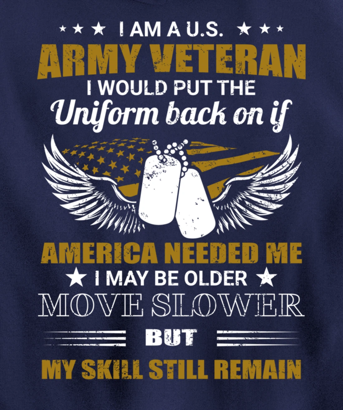 I Am A U.S. Army Veteran Put The Uniform Back On Pullover Hoodie