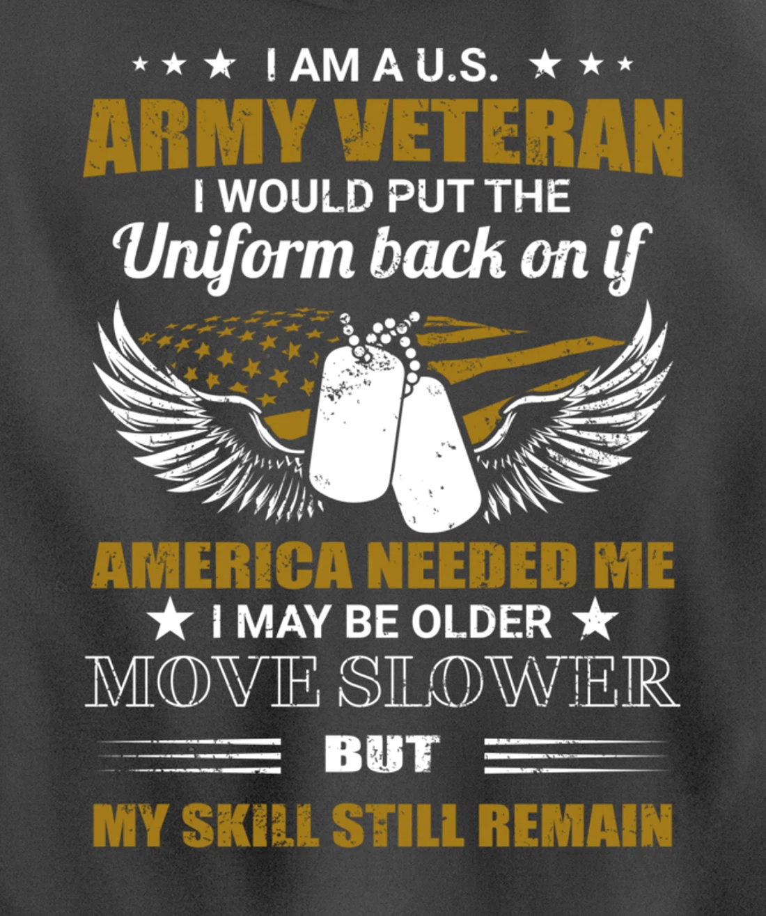I Am A U.S. Army Veteran Put The Uniform Back On Pullover Hoodie
