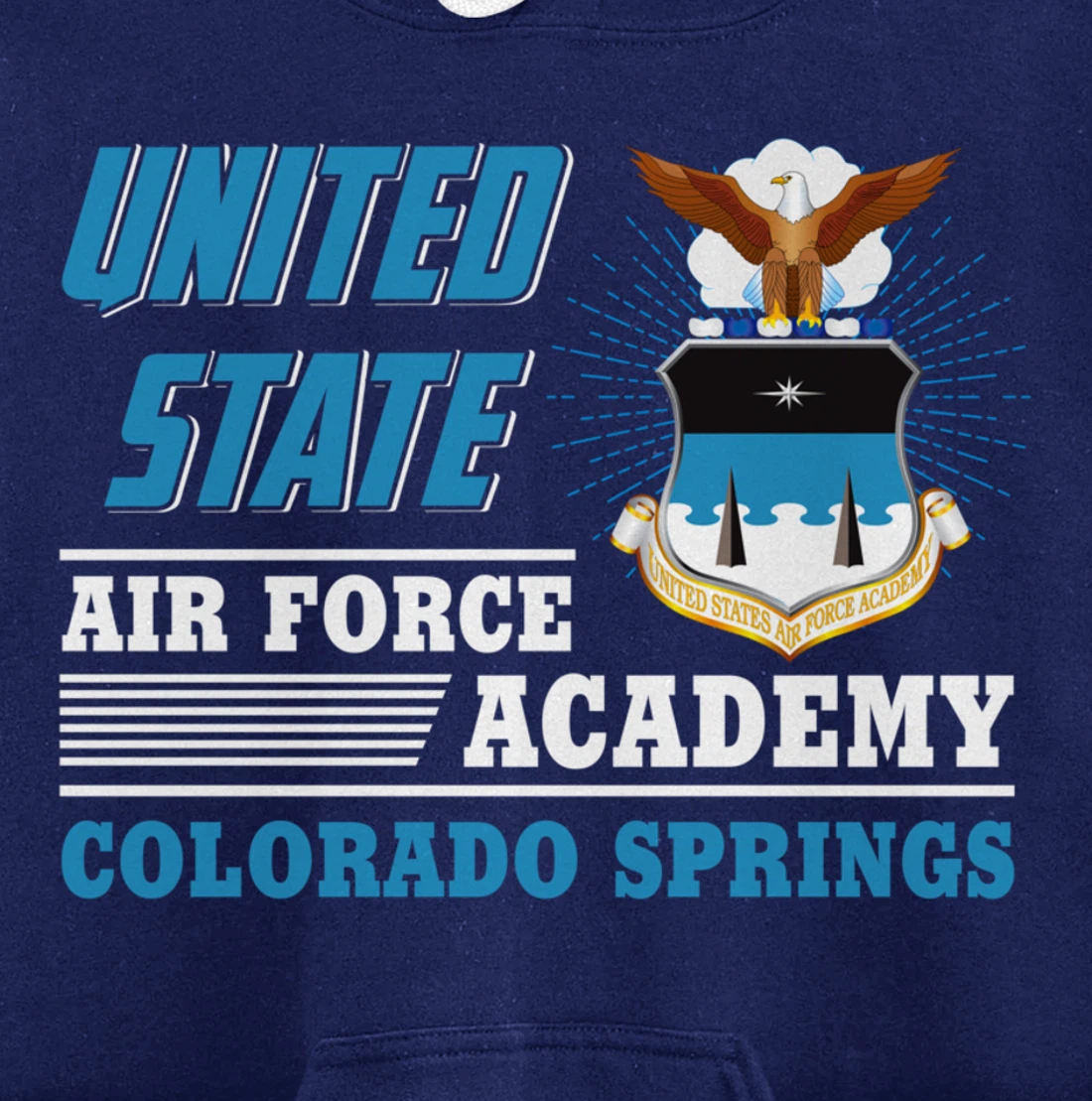 United Air Force Academy Colorado Springs Veteran's Day Gift Pullover Hoodie