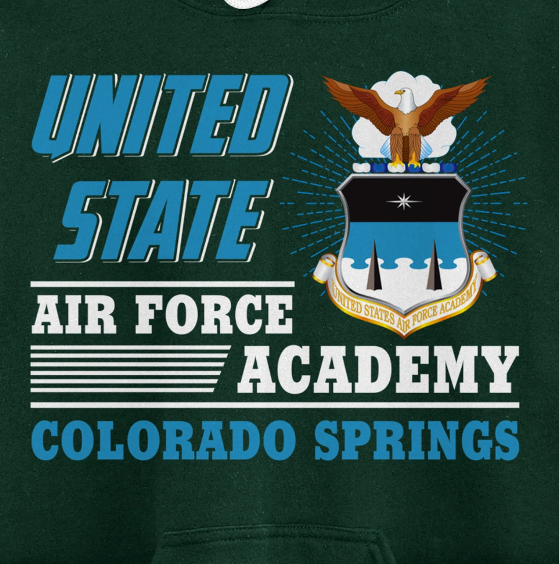 United Air Force Academy Colorado Springs Veteran's Day Gift Pullover Hoodie