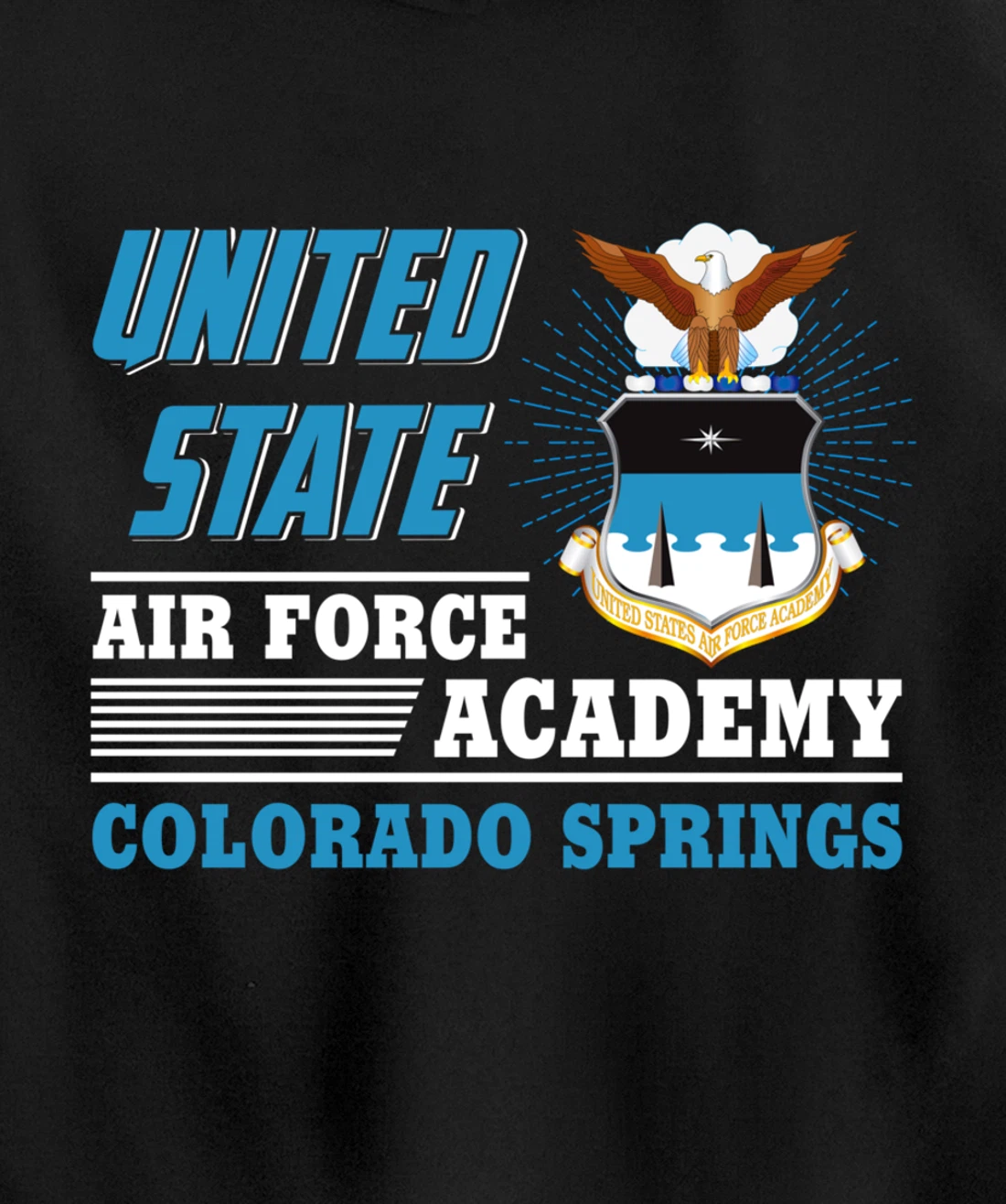 United Air Force Academy Colorado Springs Veteran's Day Gift Pullover Hoodie
