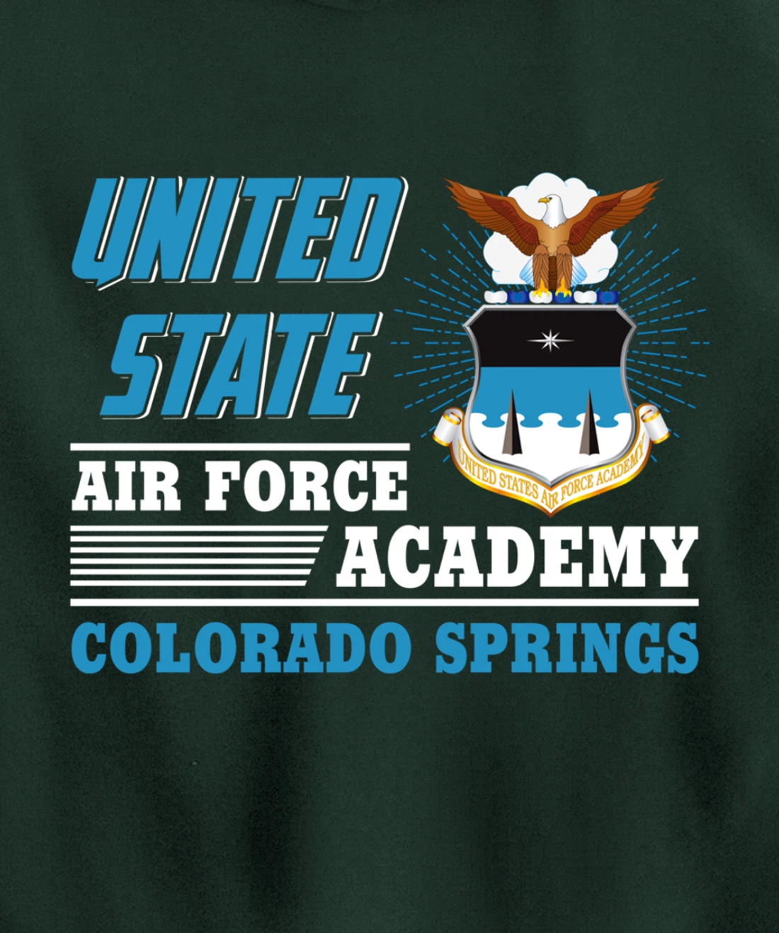 United Air Force Academy Colorado Springs Veteran's Day Gift Pullover Hoodie