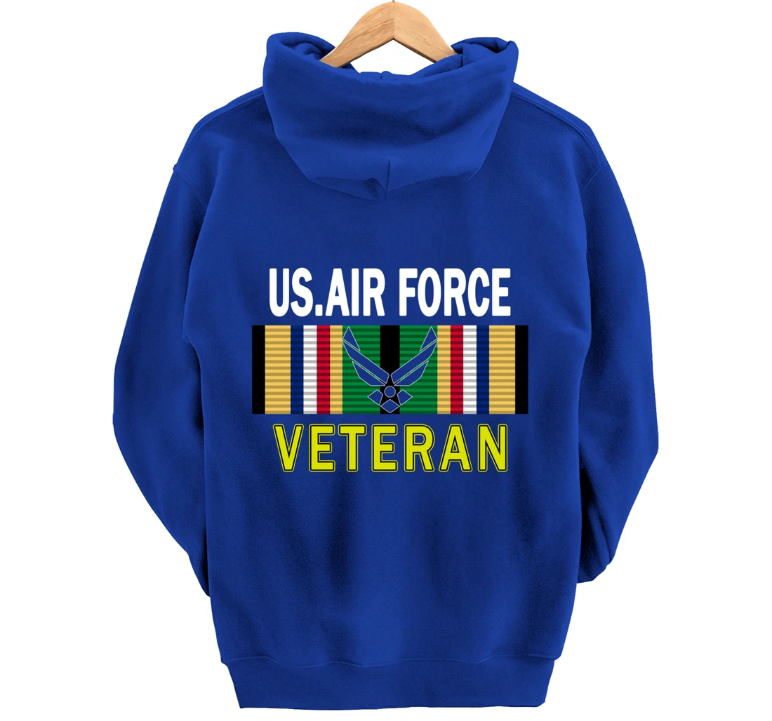 Air Force US Veterans Day Gift Shirt-US Air Force Veteran Pullover Hoodie