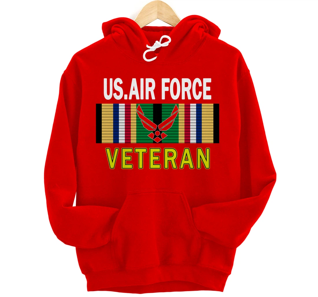 Air Force US Veterans Day Gift Shirt-US Air Force Veteran Pullover Hoodie