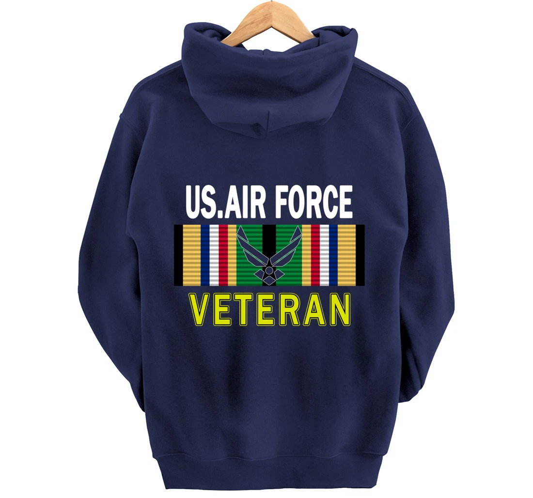 Air Force US Veterans Day Gift Shirt-US Air Force Veteran Pullover Hoodie