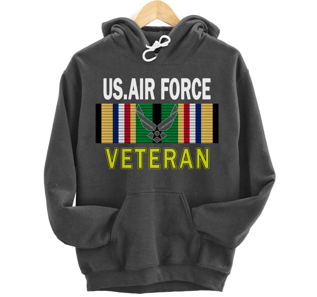 Air Force US Veterans Day Gift Shirt-US Air Force Veteran Pullover Hoodie