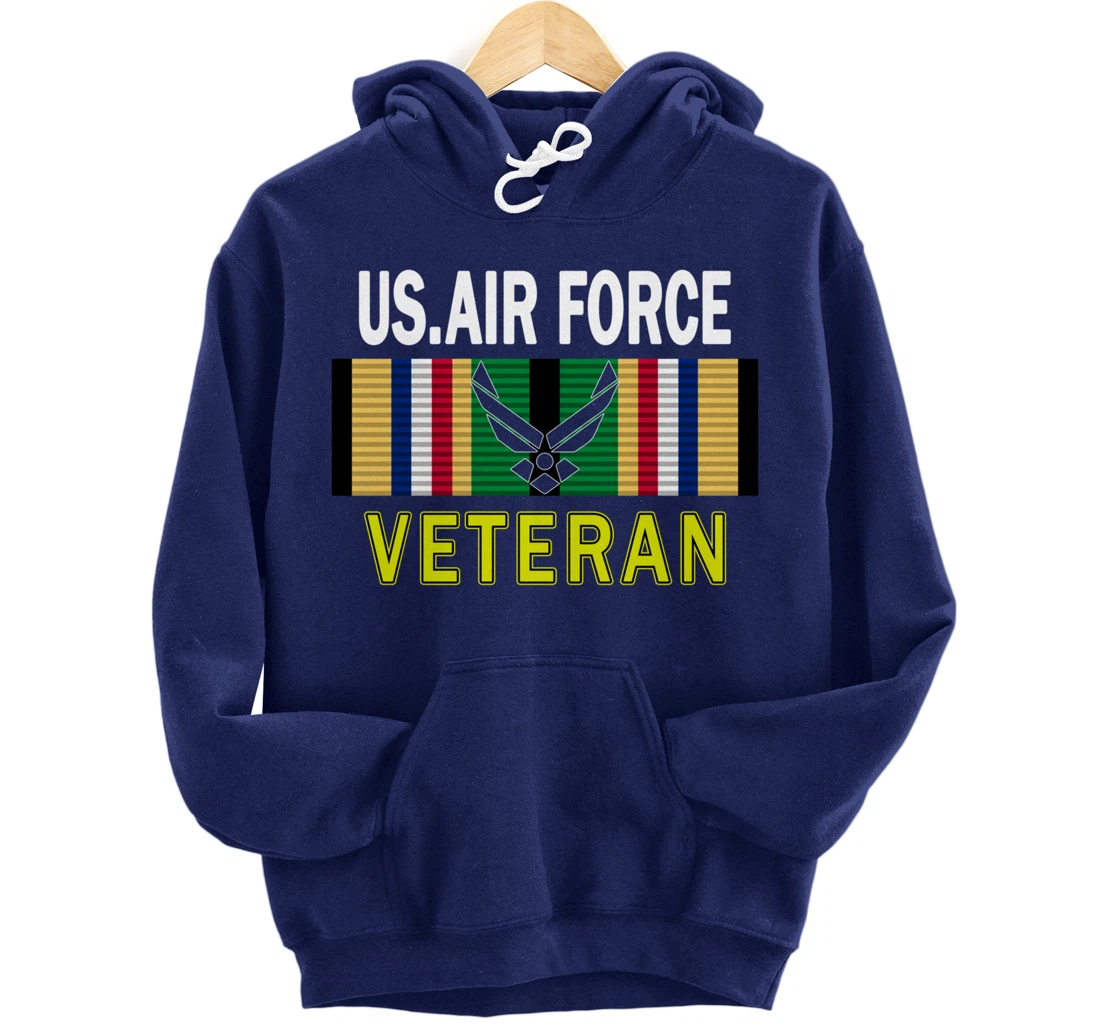 Air Force US Veterans Day Gift Shirt-US Air Force Veteran Pullover Hoodie