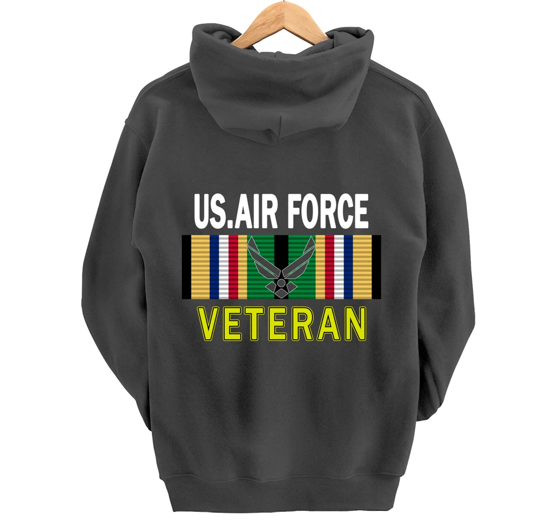Air Force US Veterans Day Gift Shirt-US Air Force Veteran Pullover Hoodie