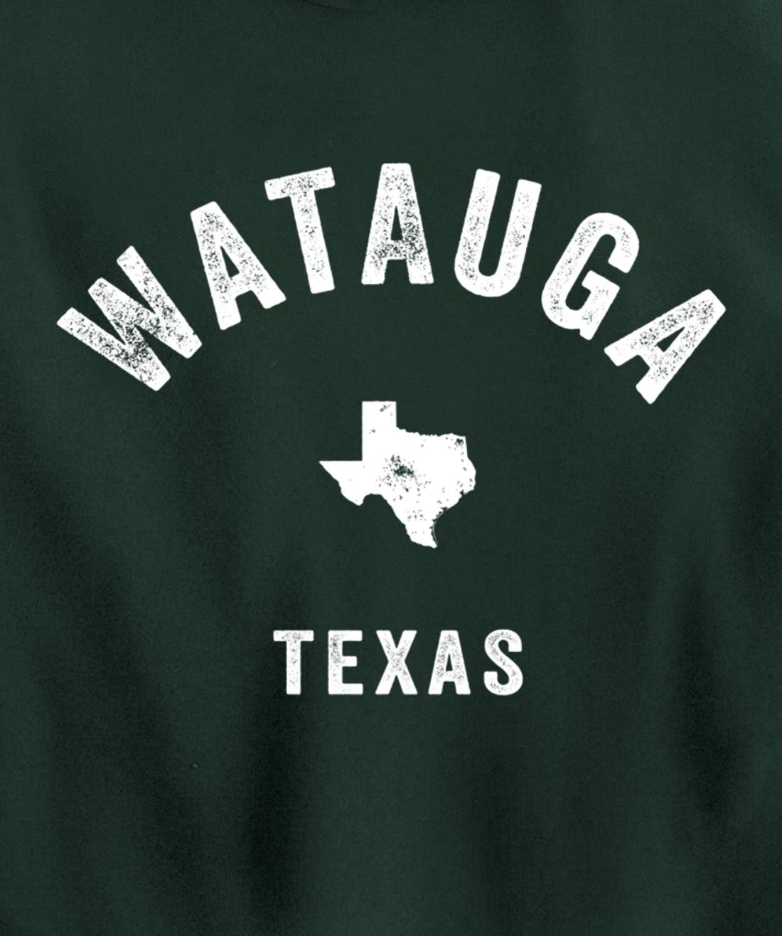 Watauga Texas TX Vintage 70s Athletic Sports Design Pullover Hoodie