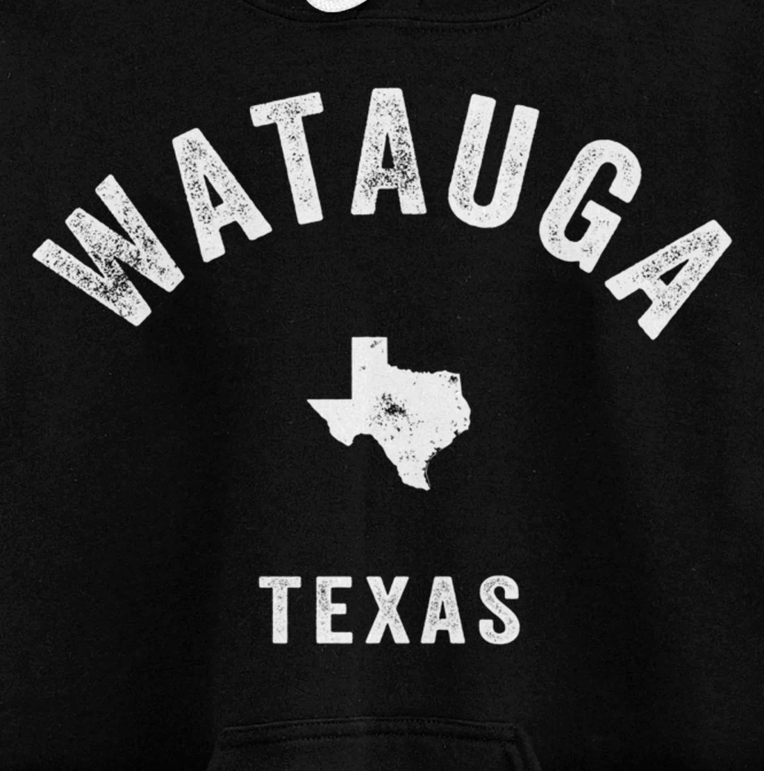 Watauga Texas TX Vintage 70s Athletic Sports Design Pullover Hoodie