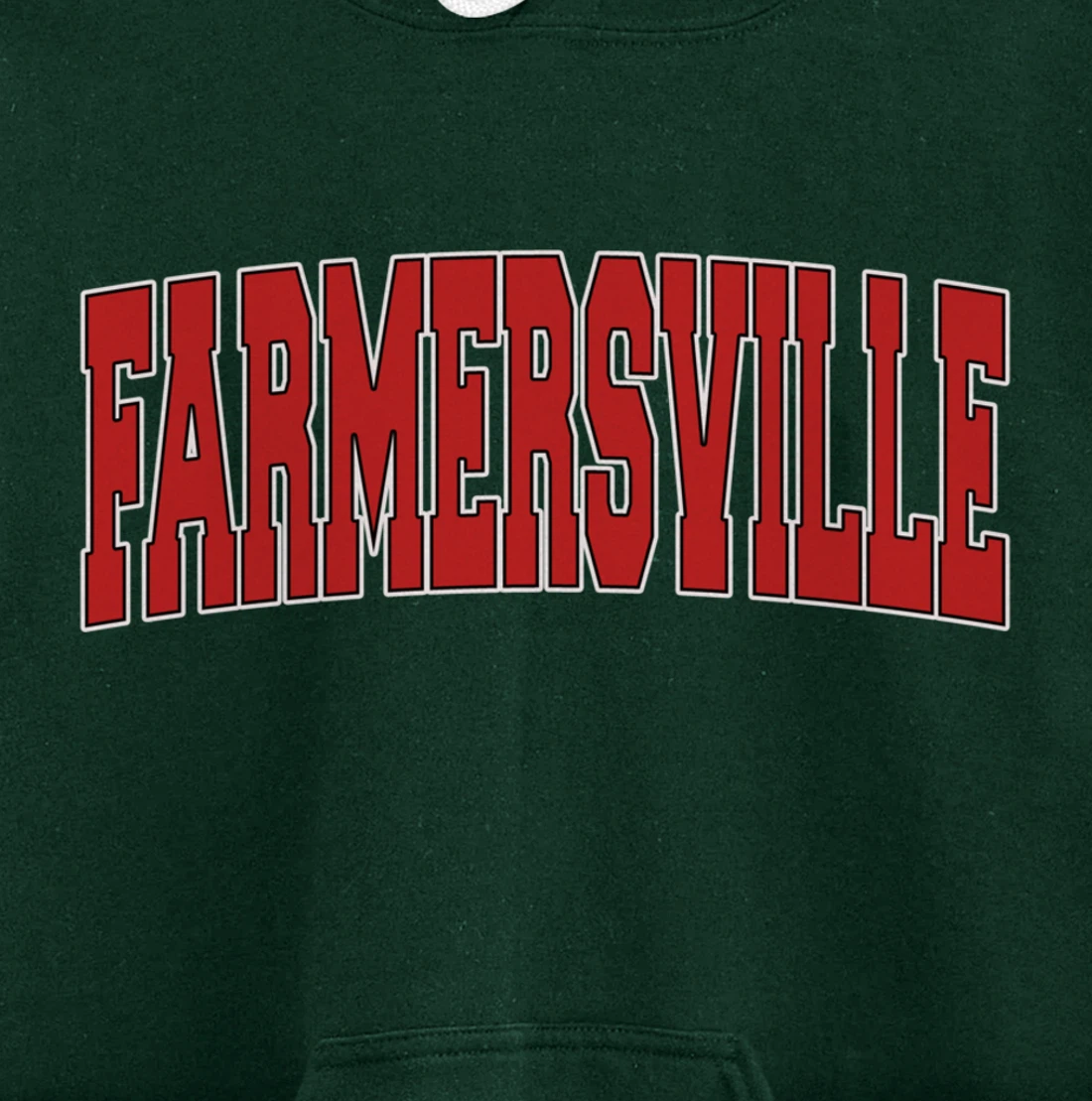 FARMERSVILLE TX TEXAS Varsity Style USA Vintage Sports Pullover Hoodie