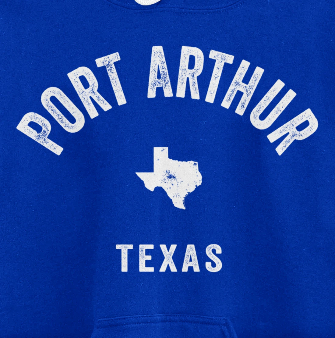 Port Arthur Texas TX Vintage 70s Athletic Sports Design Pullover Hoodie