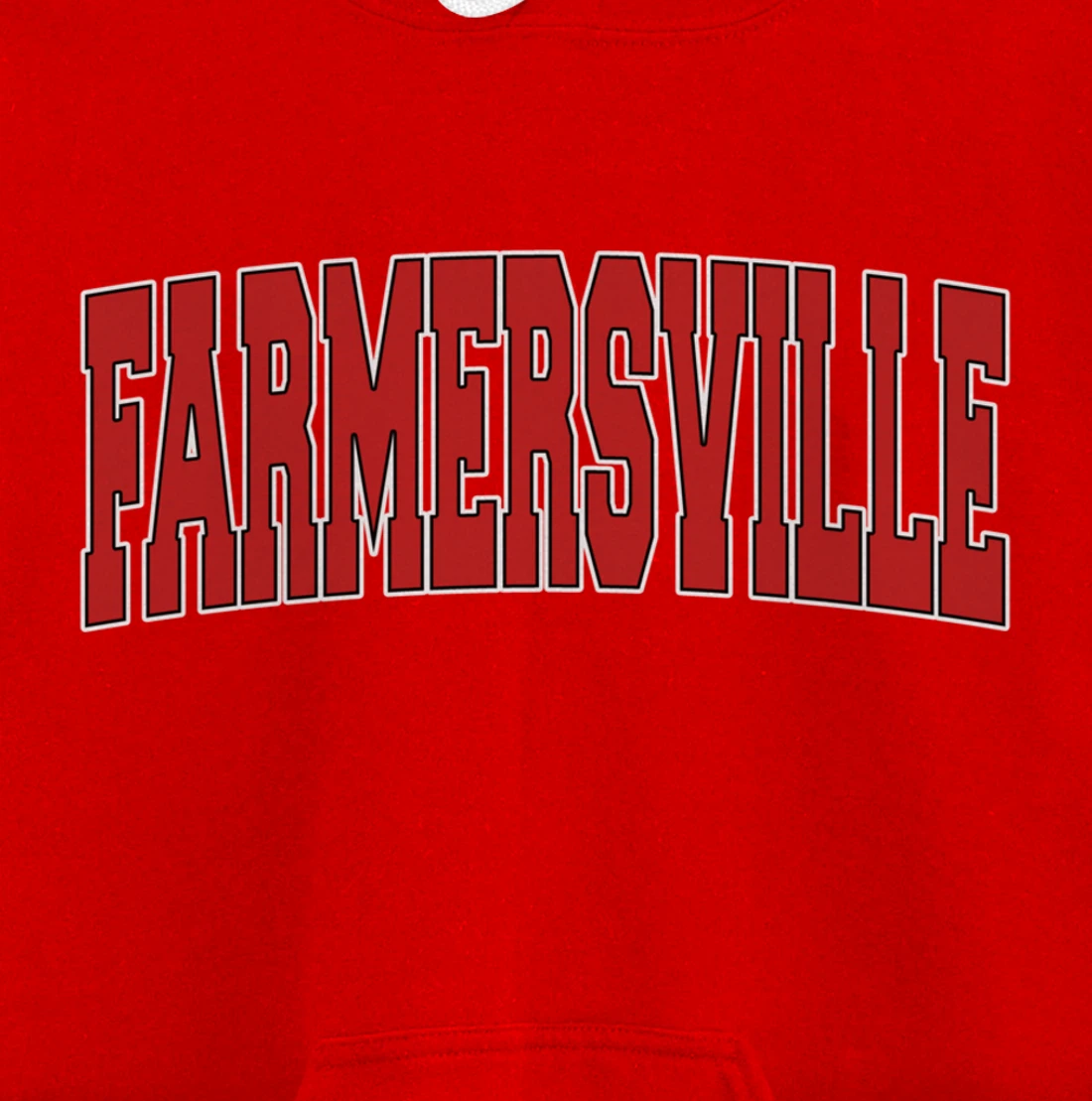FARMERSVILLE TX TEXAS Varsity Style USA Vintage Sports Pullover Hoodie