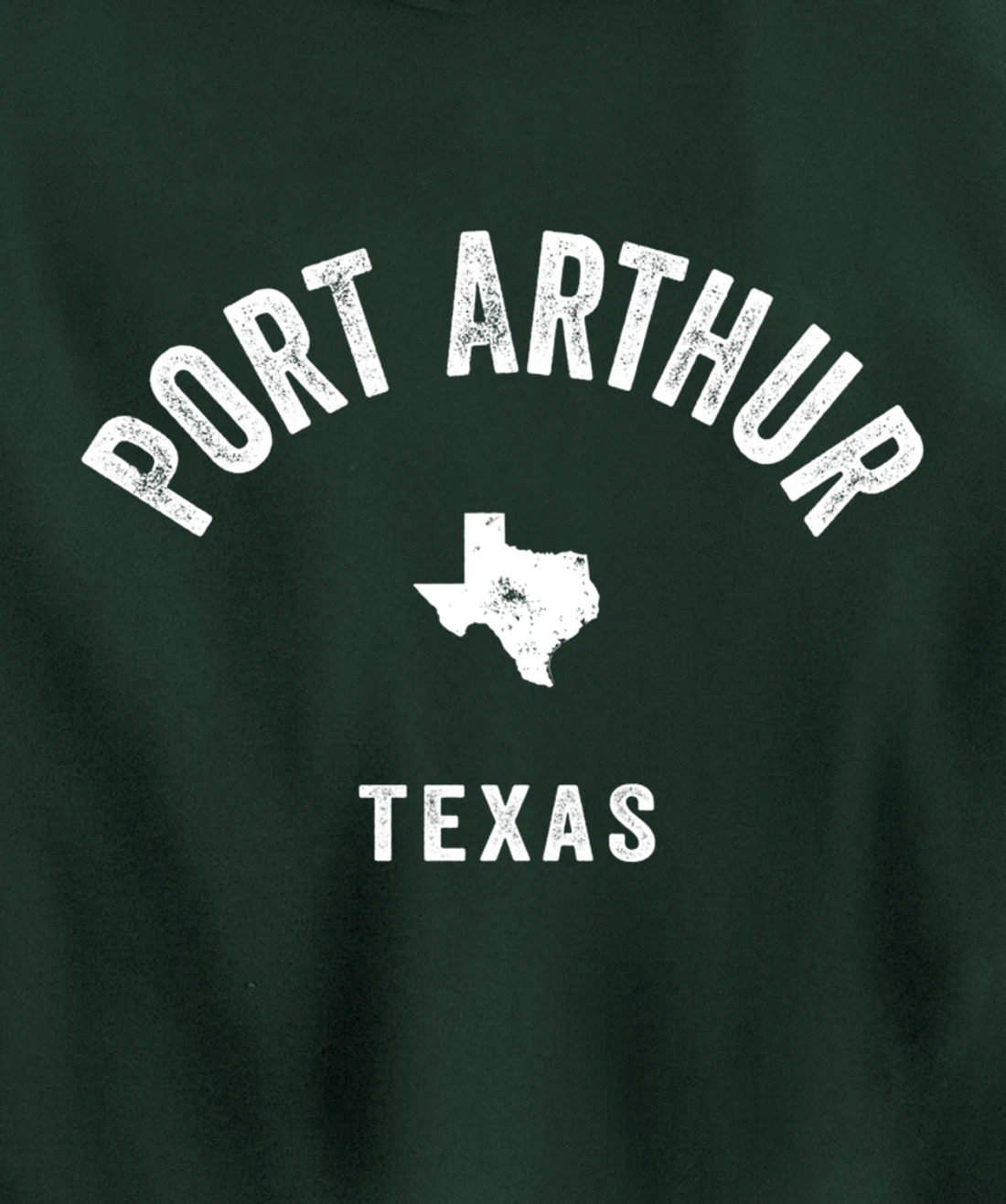 Port Arthur Texas TX Vintage 70s Athletic Sports Design Pullover Hoodie