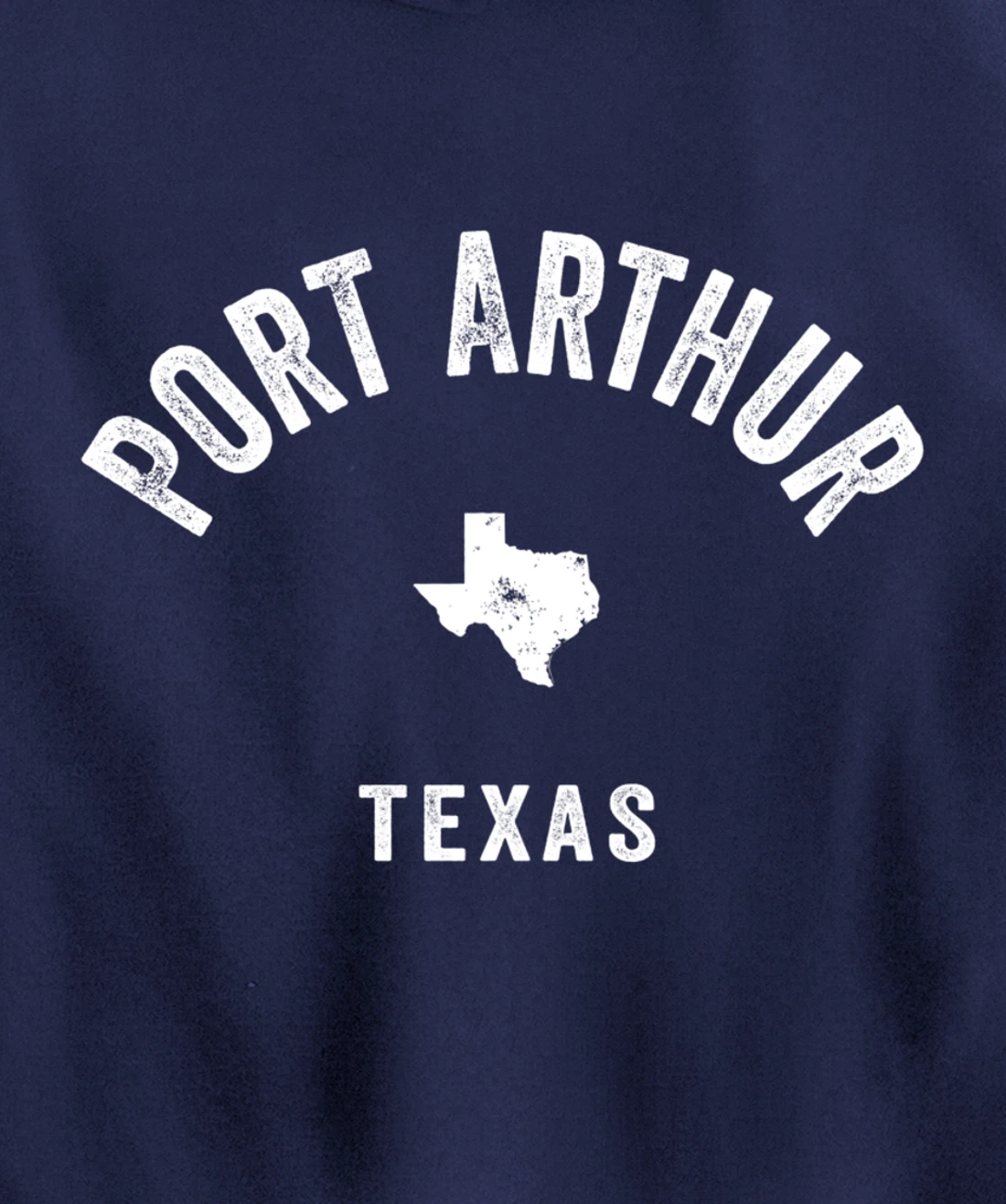 Port Arthur Texas TX Vintage 70s Athletic Sports Design Pullover Hoodie