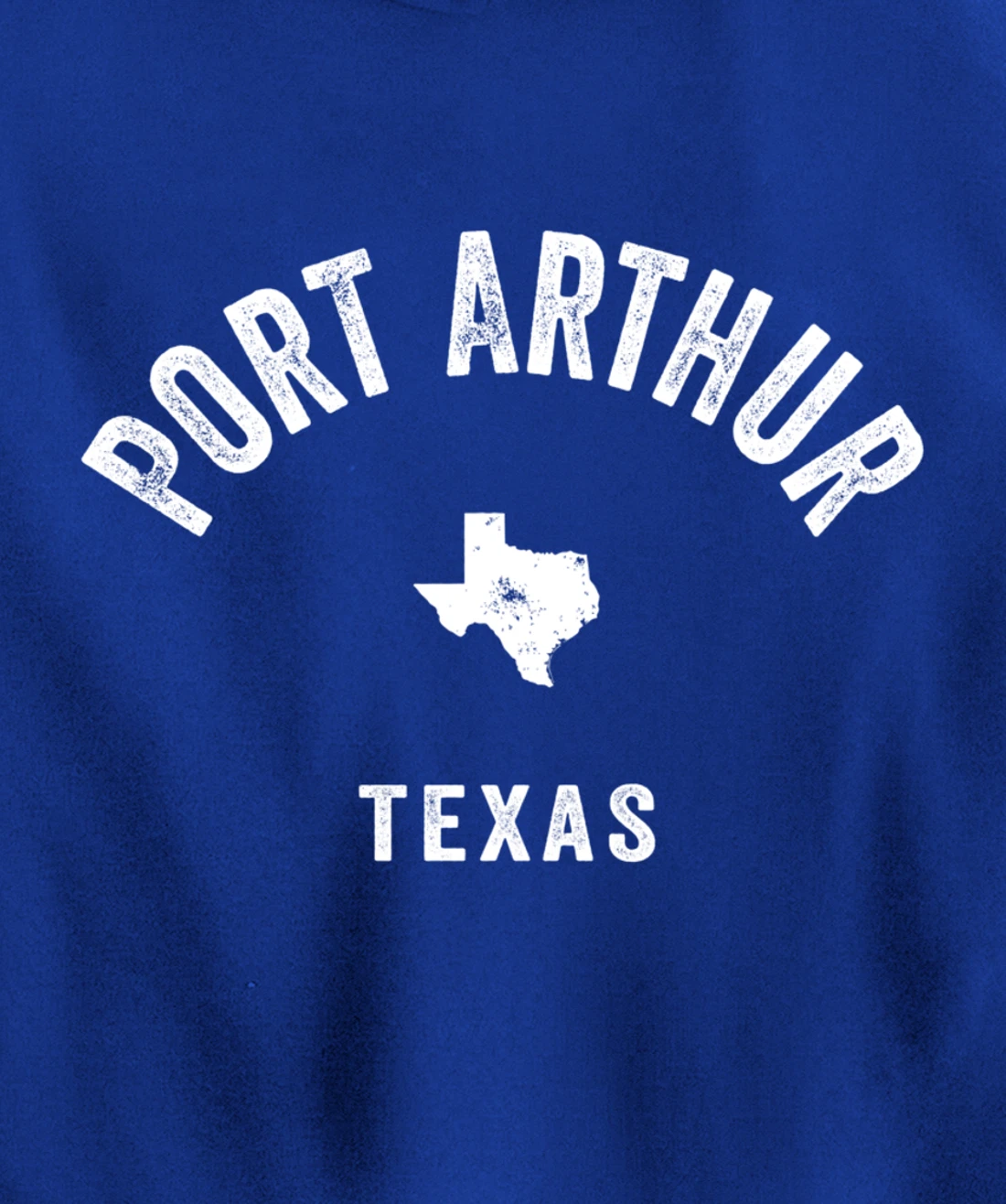 Port Arthur Texas TX Vintage 70s Athletic Sports Design Pullover Hoodie