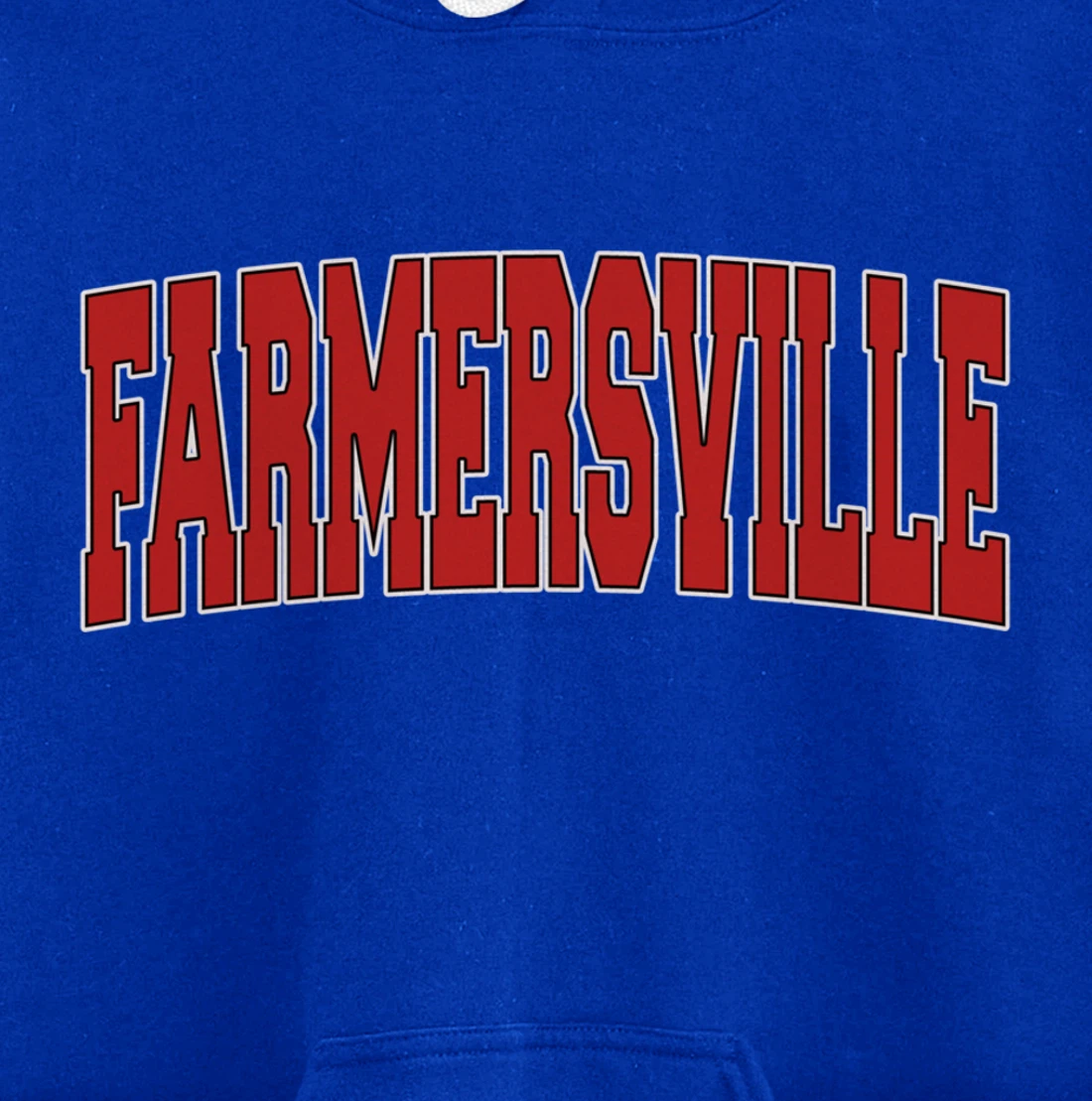 FARMERSVILLE TX TEXAS Varsity Style USA Vintage Sports Pullover Hoodie