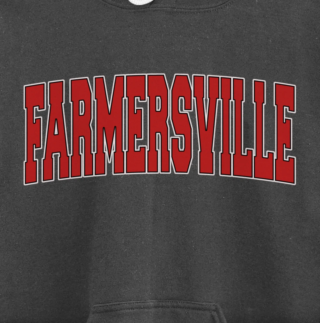 FARMERSVILLE TX TEXAS Varsity Style USA Vintage Sports Pullover Hoodie