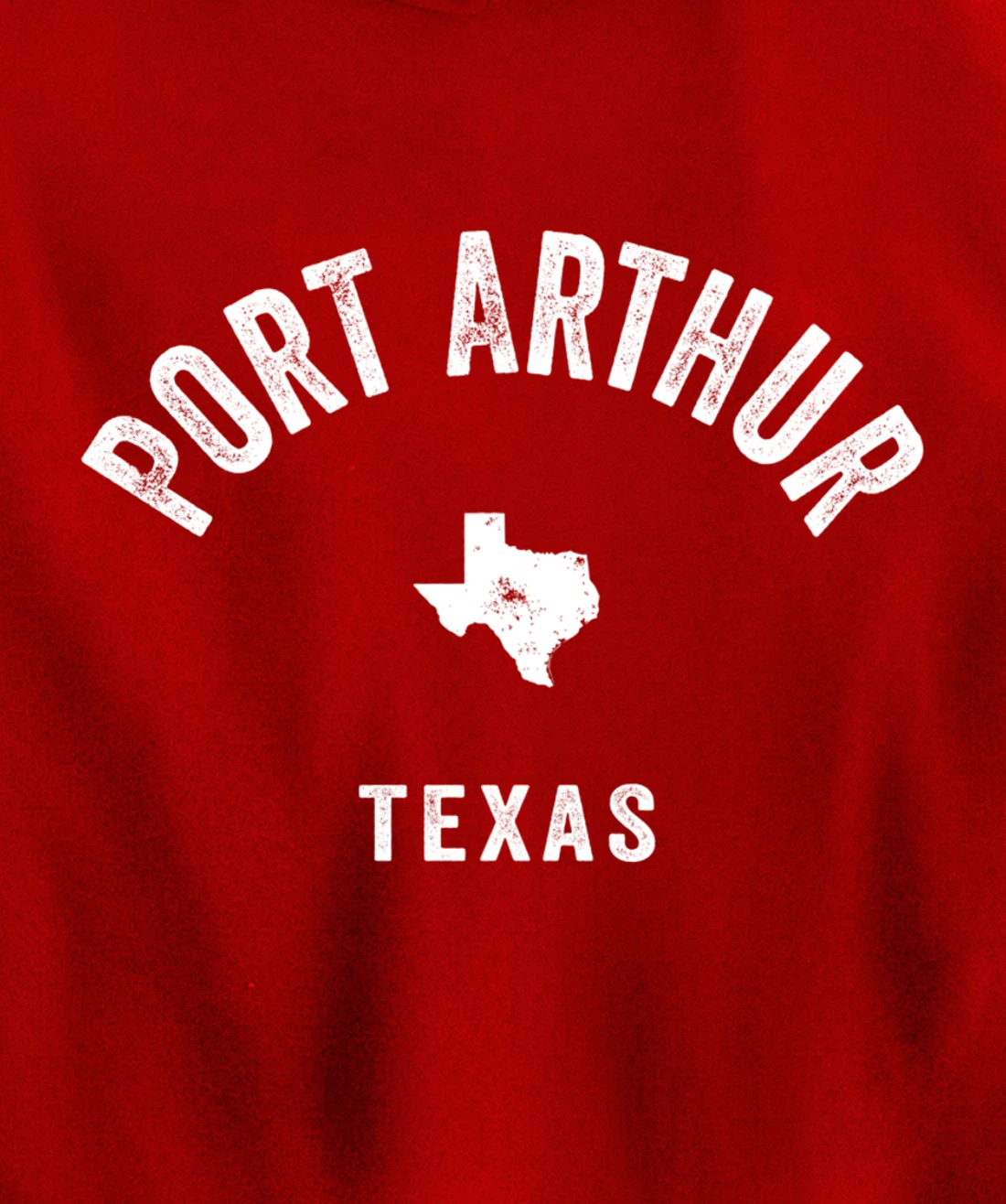 Port Arthur Texas TX Vintage 70s Athletic Sports Design Pullover Hoodie