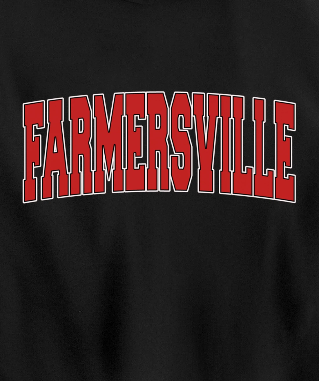 FARMERSVILLE TX TEXAS Varsity Style USA Vintage Sports Pullover Hoodie