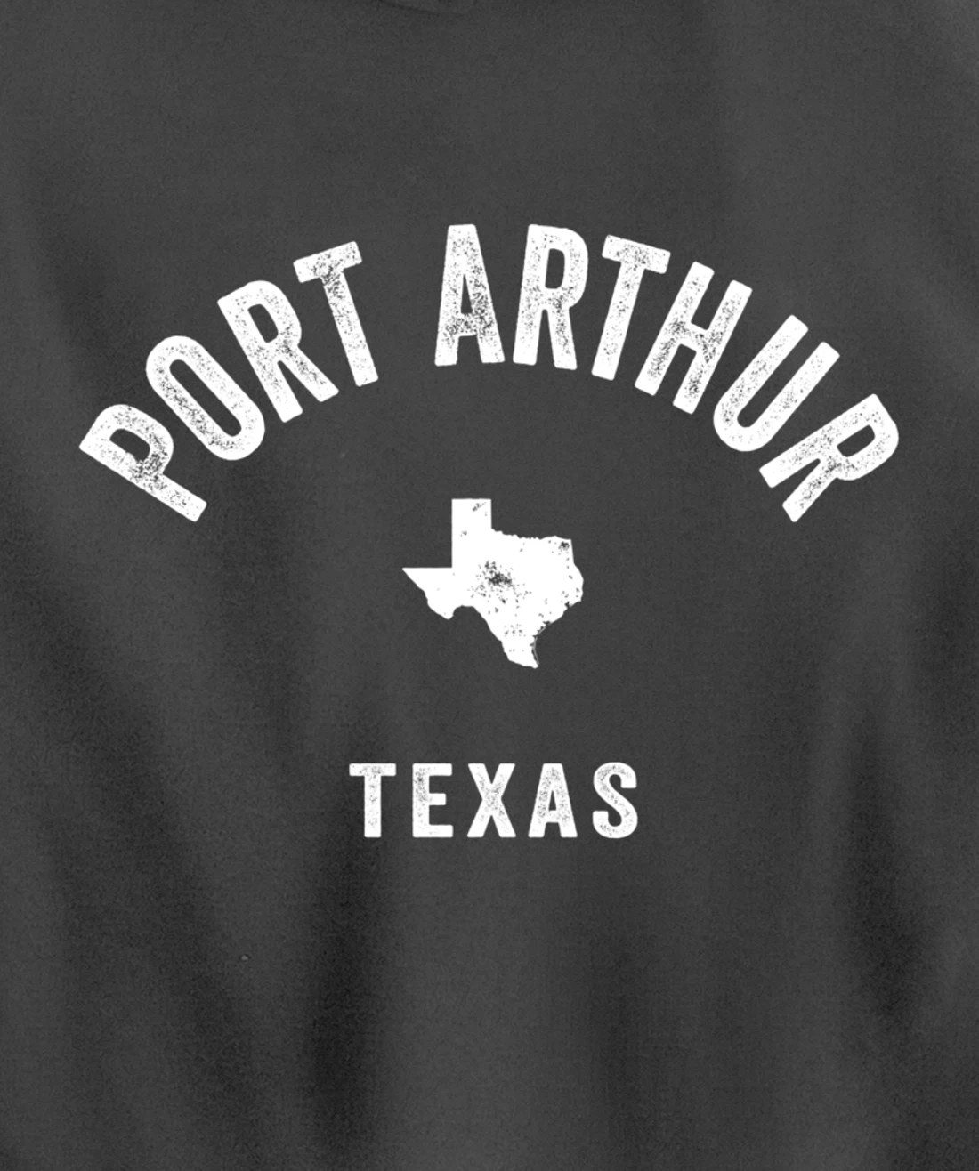 Port Arthur Texas TX Vintage 70s Athletic Sports Design Pullover Hoodie
