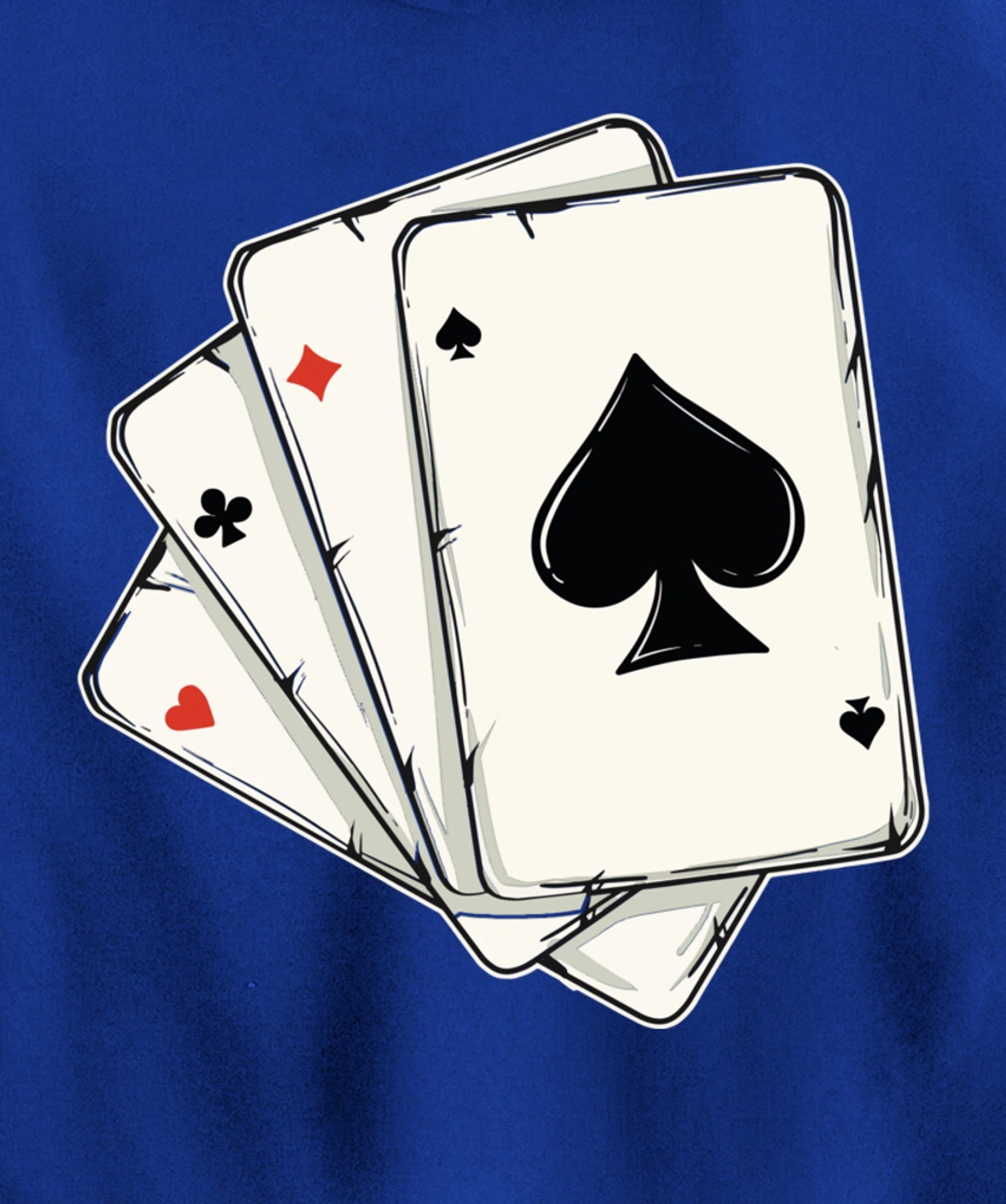 Blackjack Poker Texas Hold'em Gambling Cards Player Pullover Hoodie