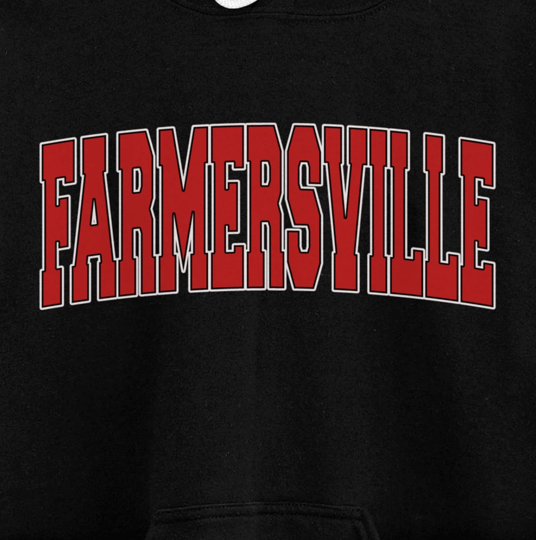FARMERSVILLE TX TEXAS Varsity Style USA Vintage Sports Pullover Hoodie