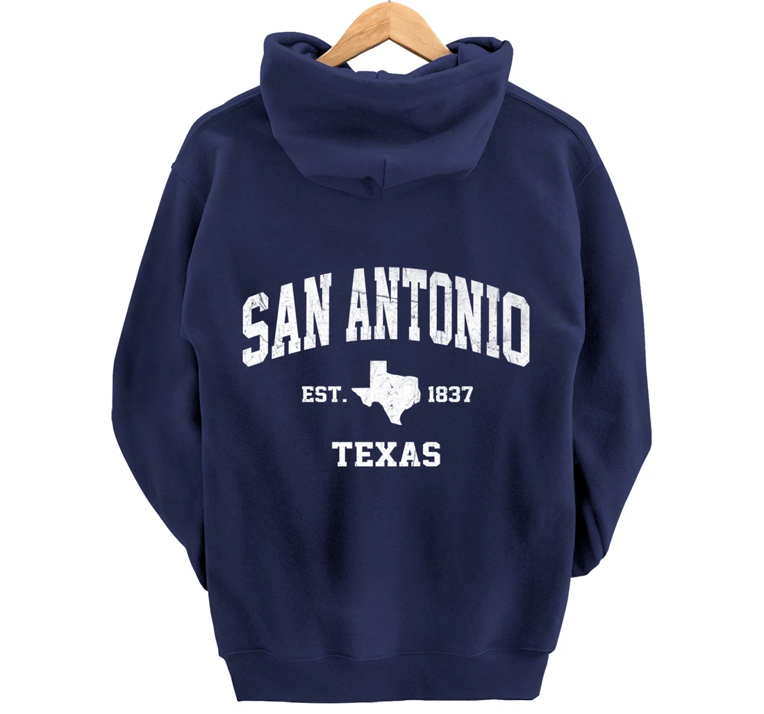 San Antonio Texas TX USA vintage state Athletic style gift Pullover Hoodie