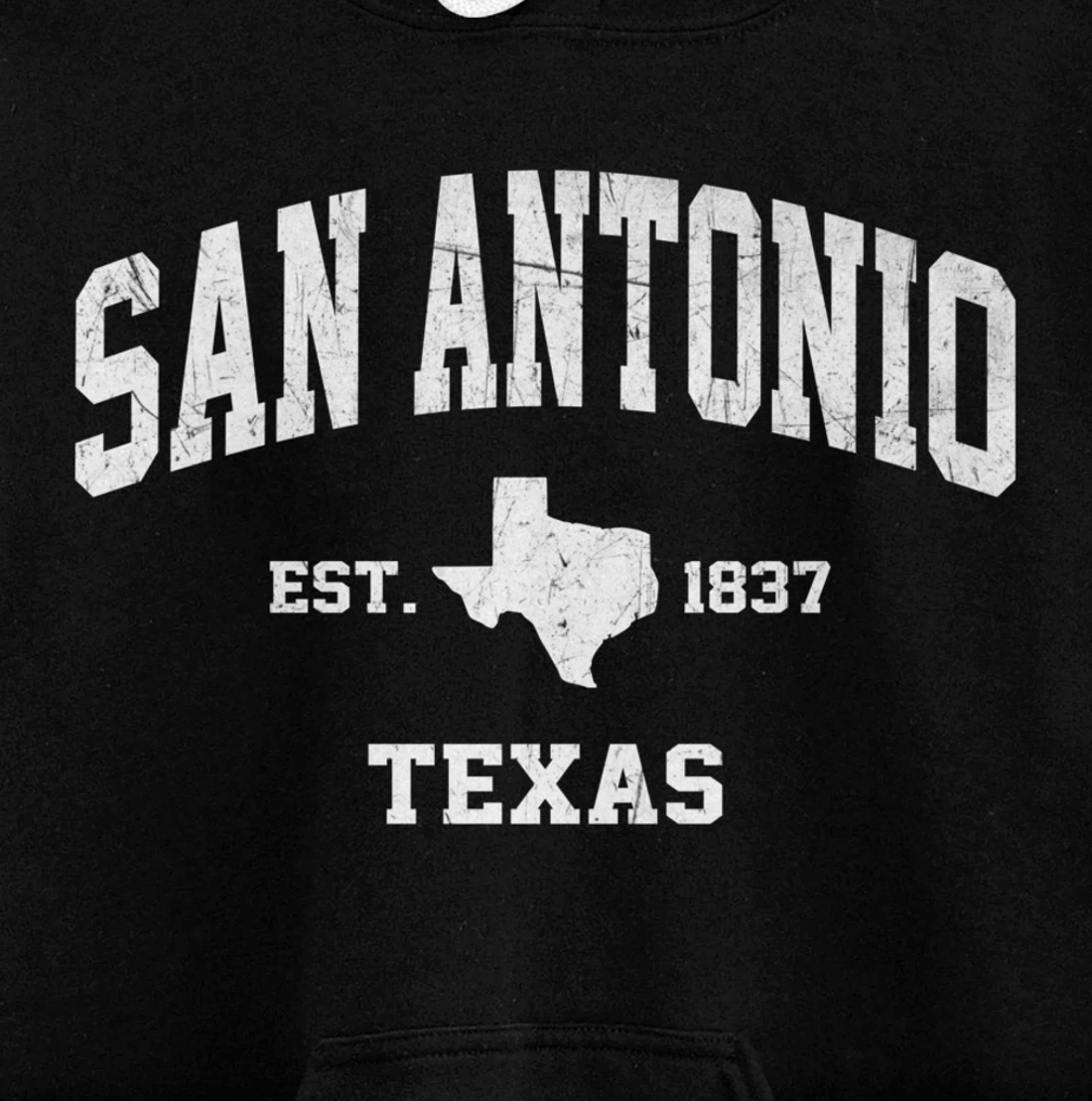 San Antonio Texas TX USA vintage state Athletic style gift Pullover Hoodie