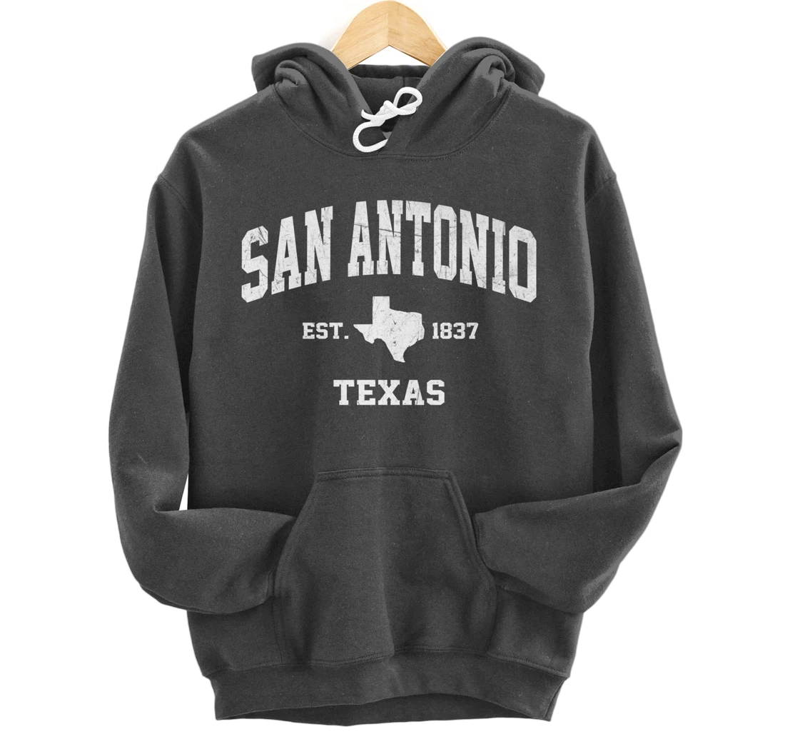 San Antonio Texas TX USA vintage state Athletic style gift Pullover Hoodie