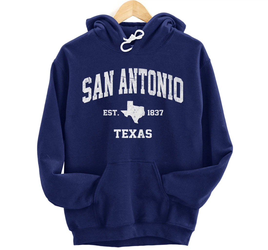 San Antonio Texas TX USA vintage state Athletic style gift Pullover Hoodie