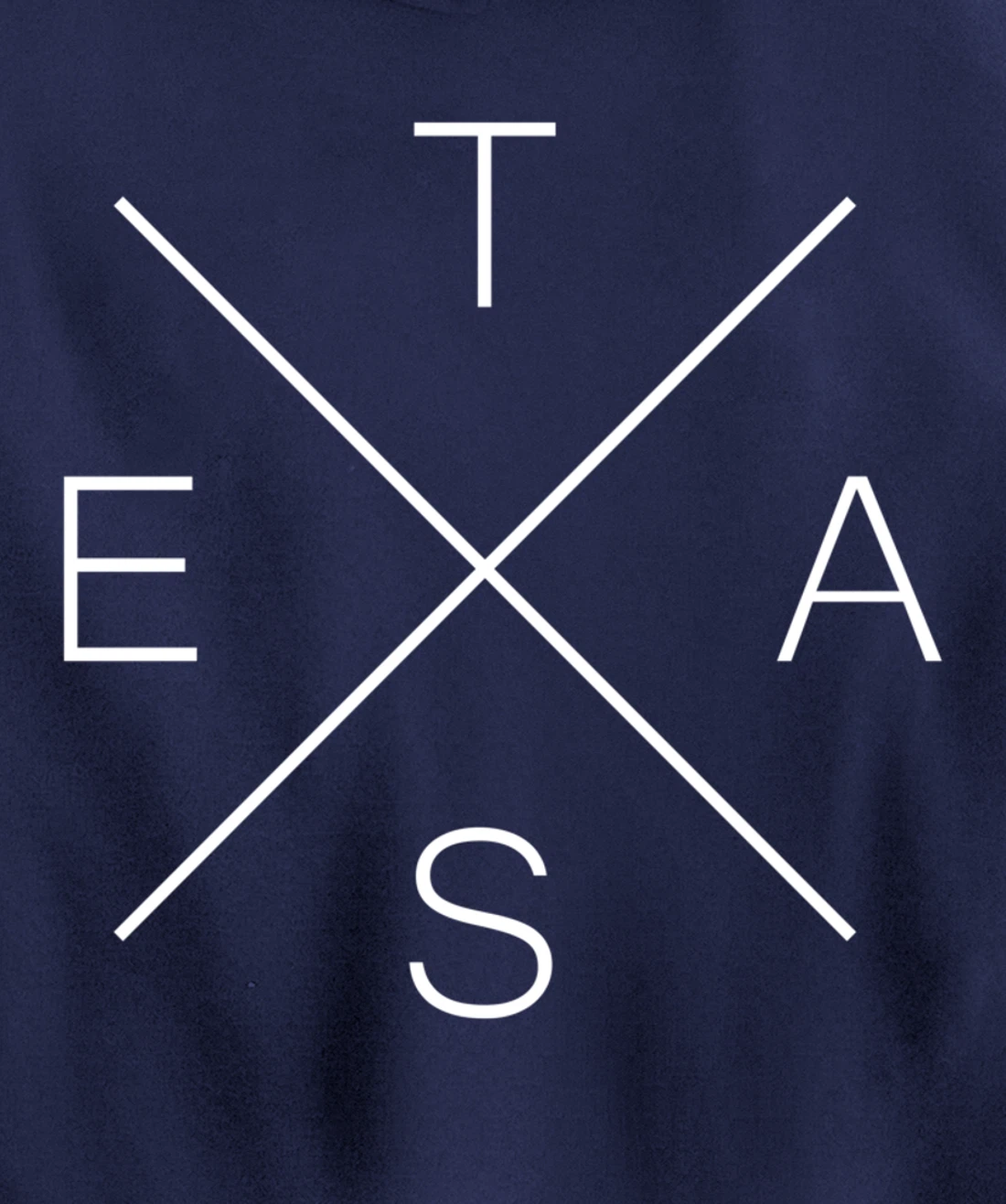 Texas Hoodie Women Men | Cool X Shape State of Texas Text Pullover Hoodie