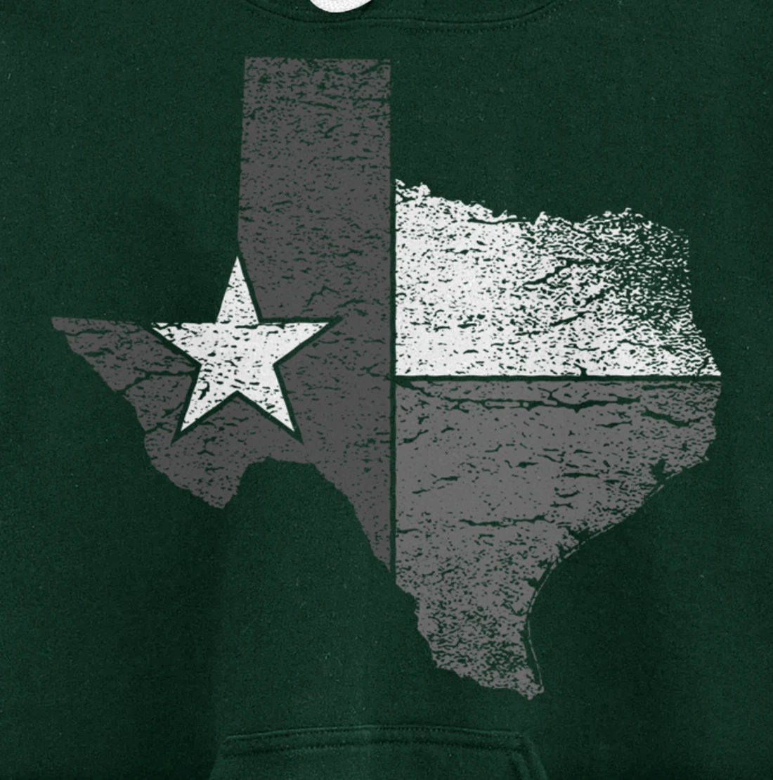 Texas Hoodie Women Men Texas Flag B&W Map of State of Texas Pullover Hoodie