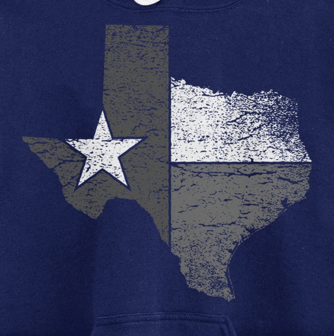 Texas Hoodie Women Men Texas Flag B&W Map of State of Texas Pullover Hoodie